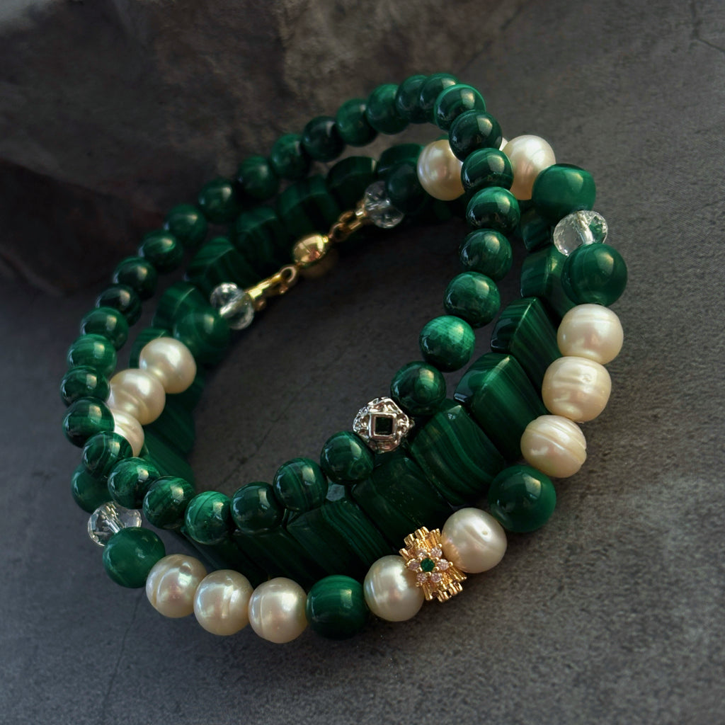 Sentinel Emerald Veil Malachite Transformation Bracelet