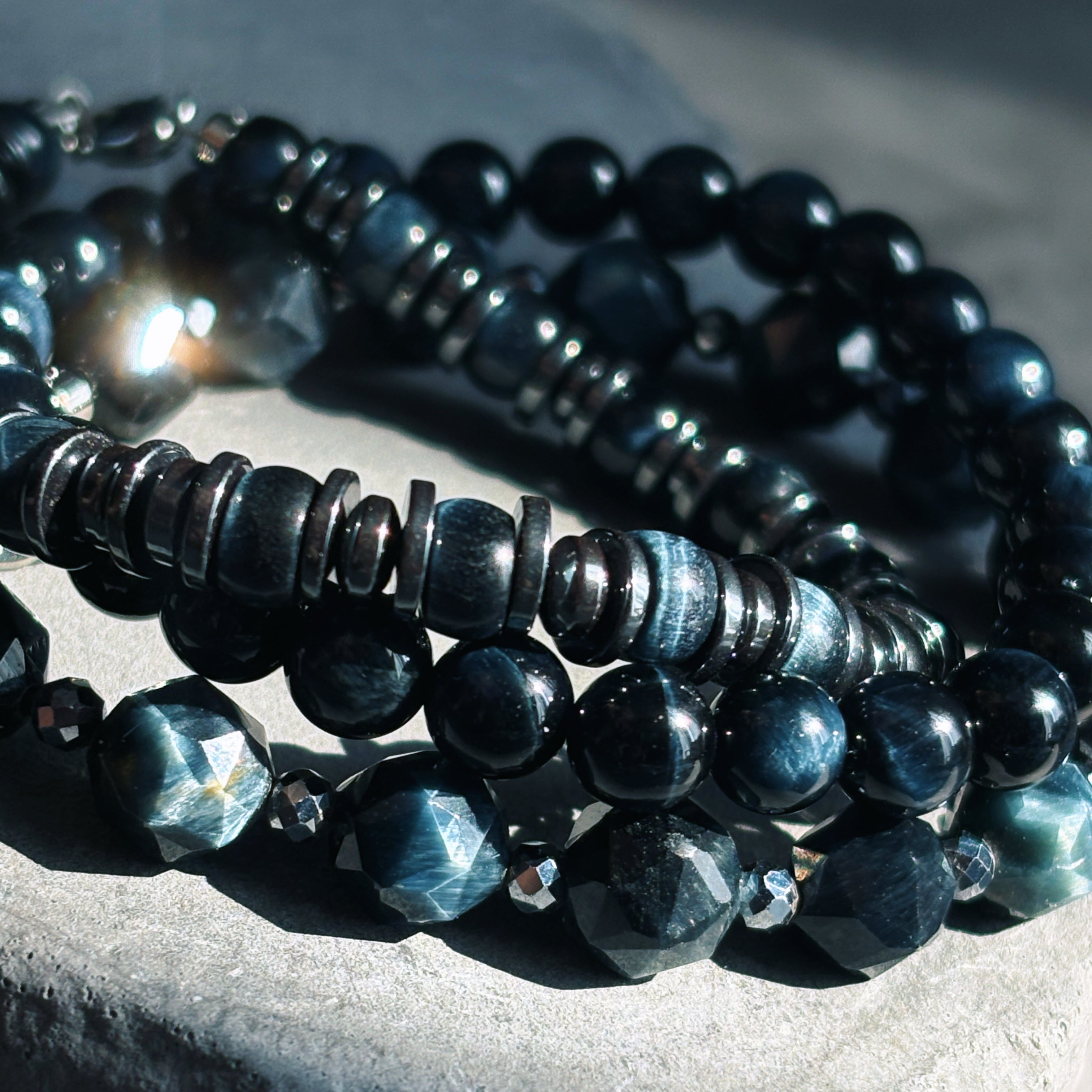 Sentinel Farsight Blue Tiger Eye Focus Bracelet