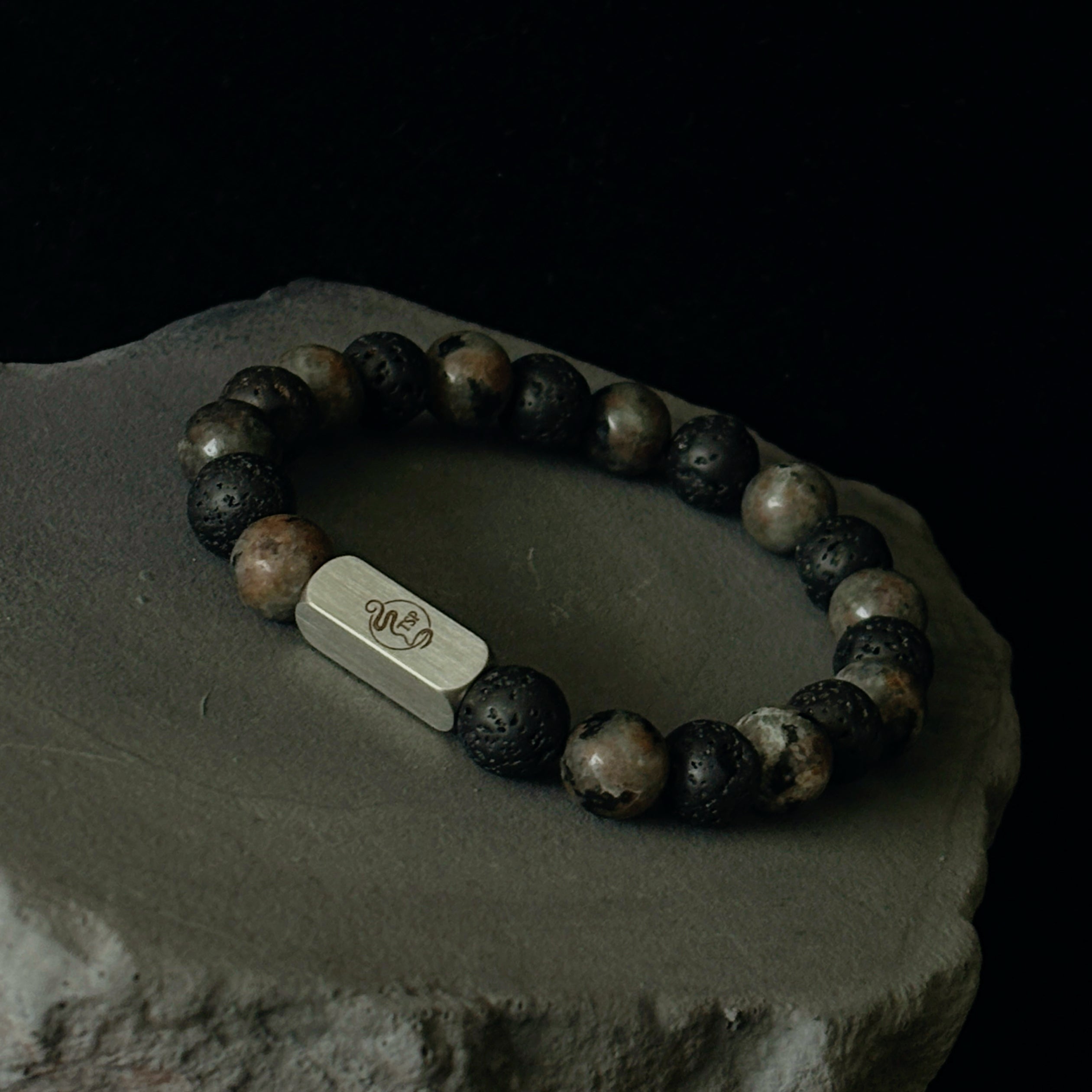 Ashkeeper Volcanic Stone Fire Quartz Willpower Bracelet