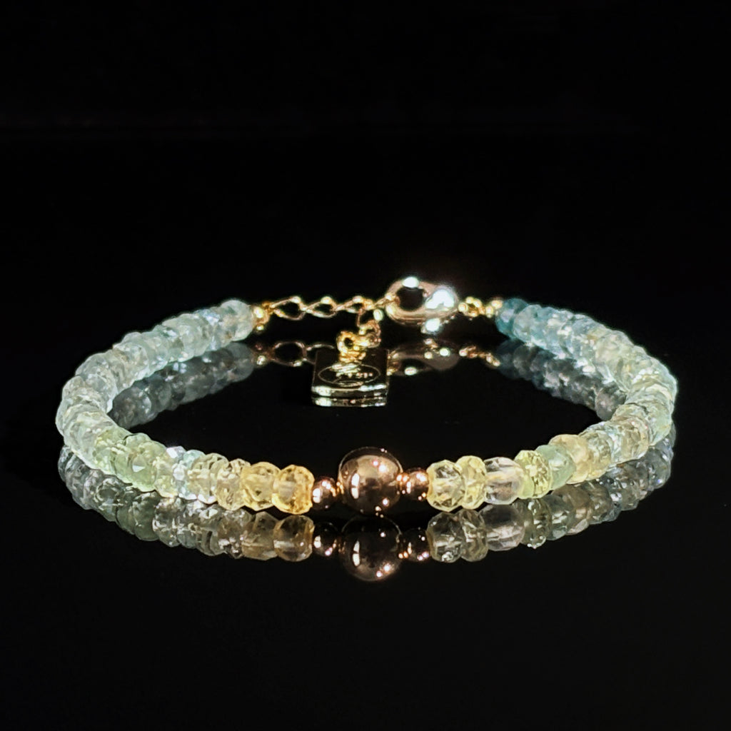 Luminous Bound by Light Eternal Vow Morganite Couple Bracelets