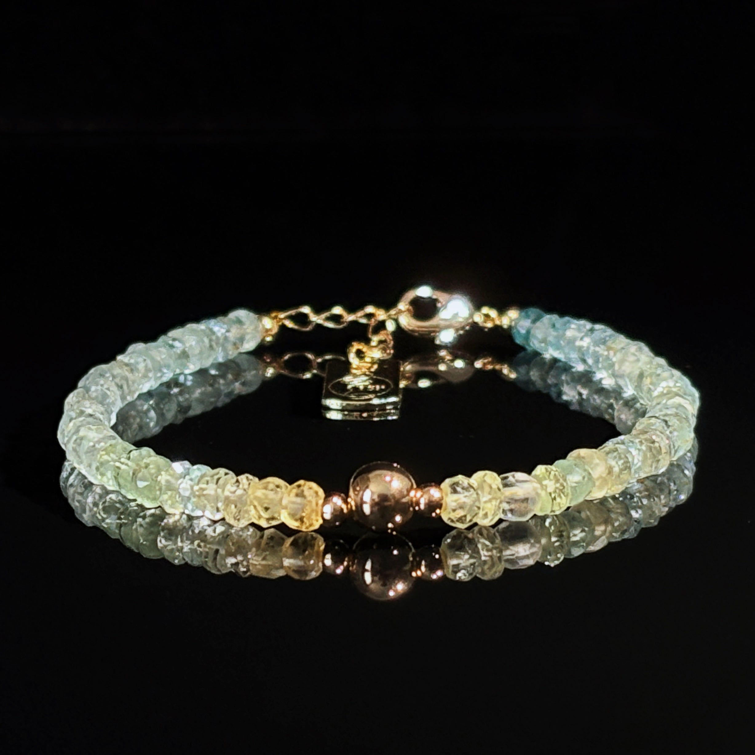 Luminous Bound by Light Eternal Vow Morganite Couple Bracelets