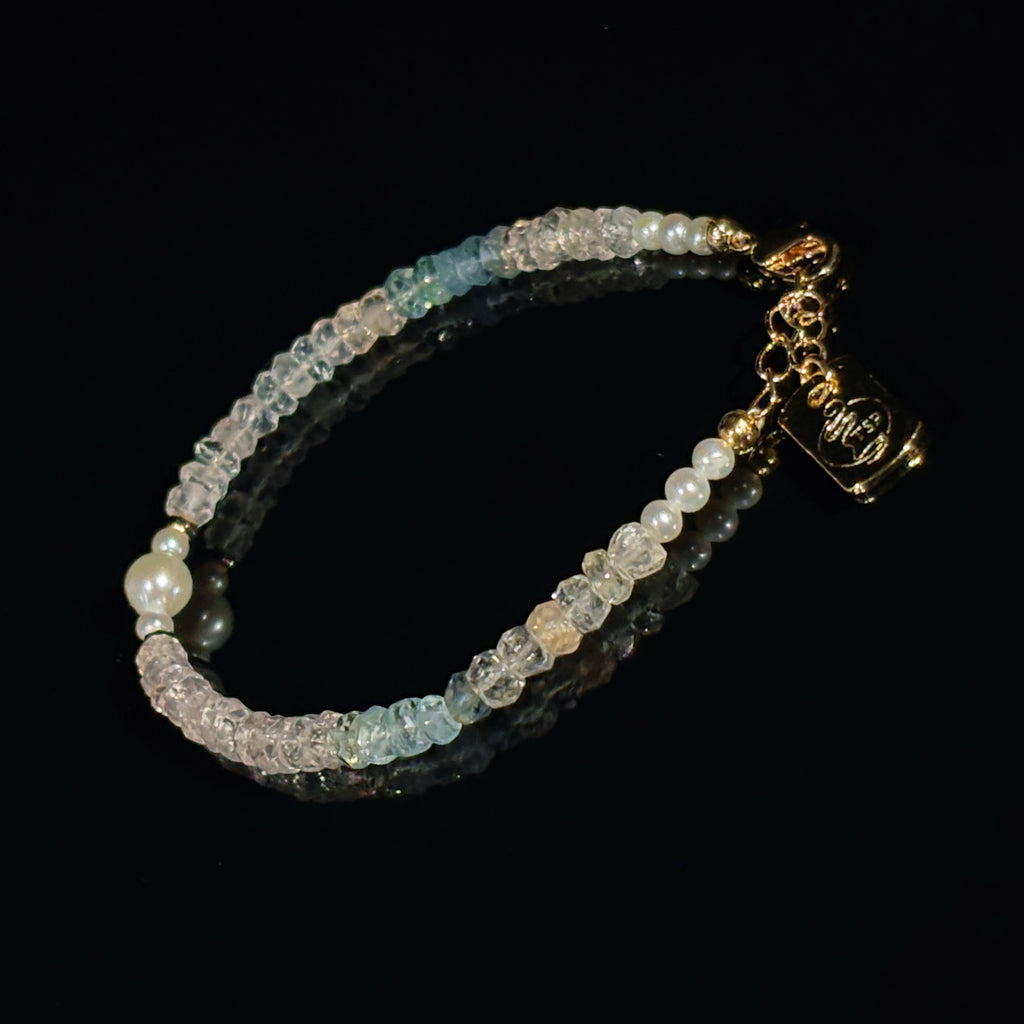 Luminous Bound by Light Eternal Vow Morganite Couple Bracelets