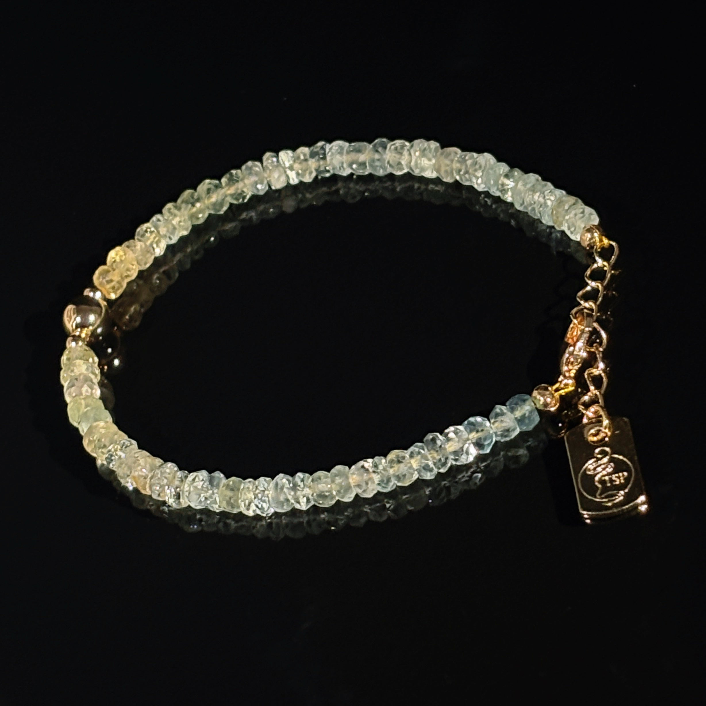 Luminous Bound by Light Eternal Vow Morganite Couple Bracelets