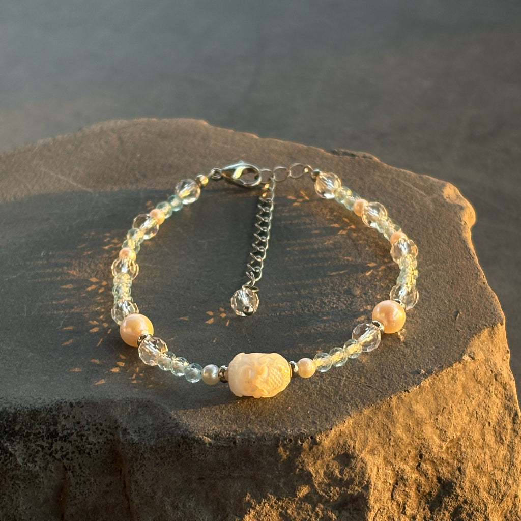 Ocean’s Whisper Blue Topaz Self-love Divine Femininty Bracelet