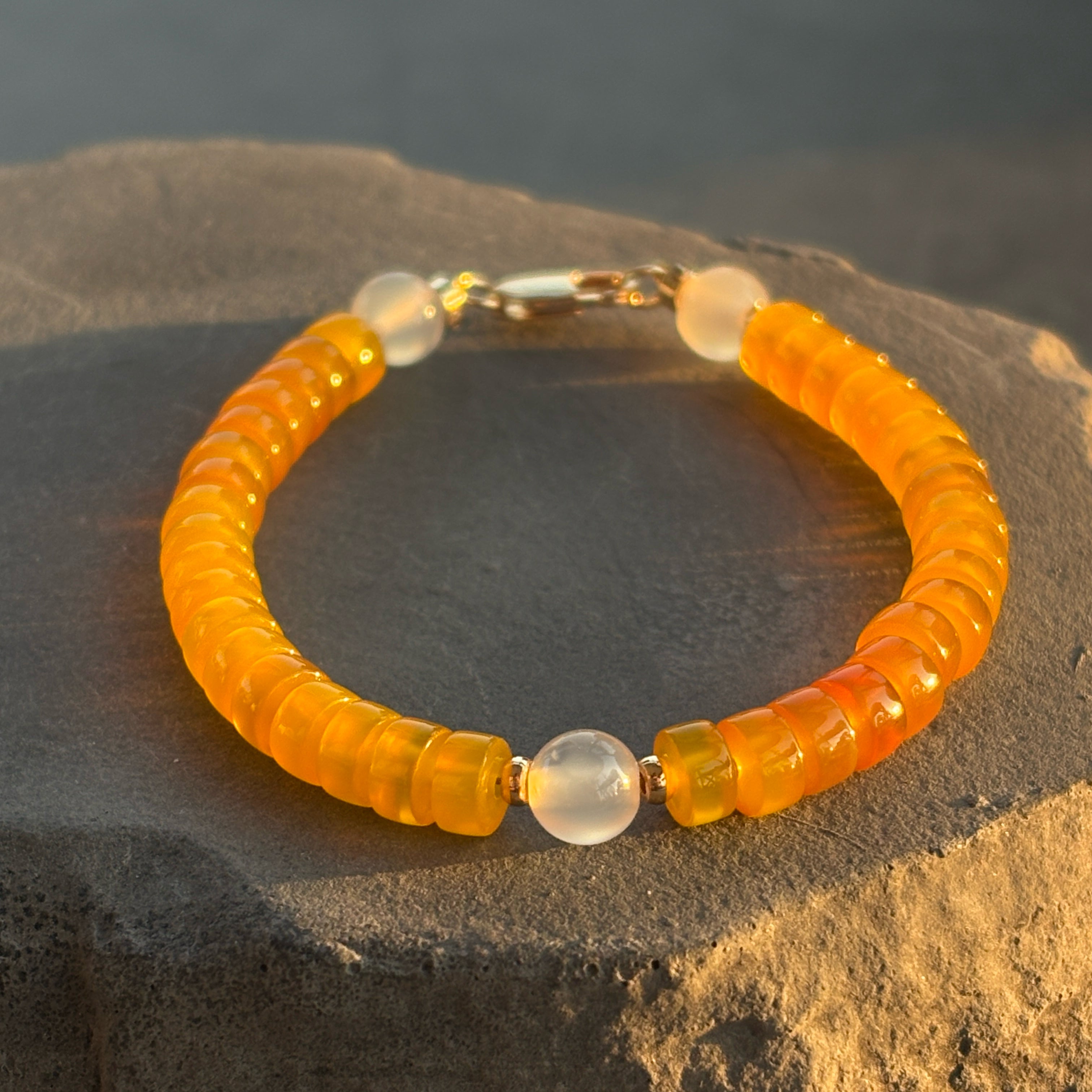 Golden Aura Yellow Chalcedony Confidence Vitality Bracelet