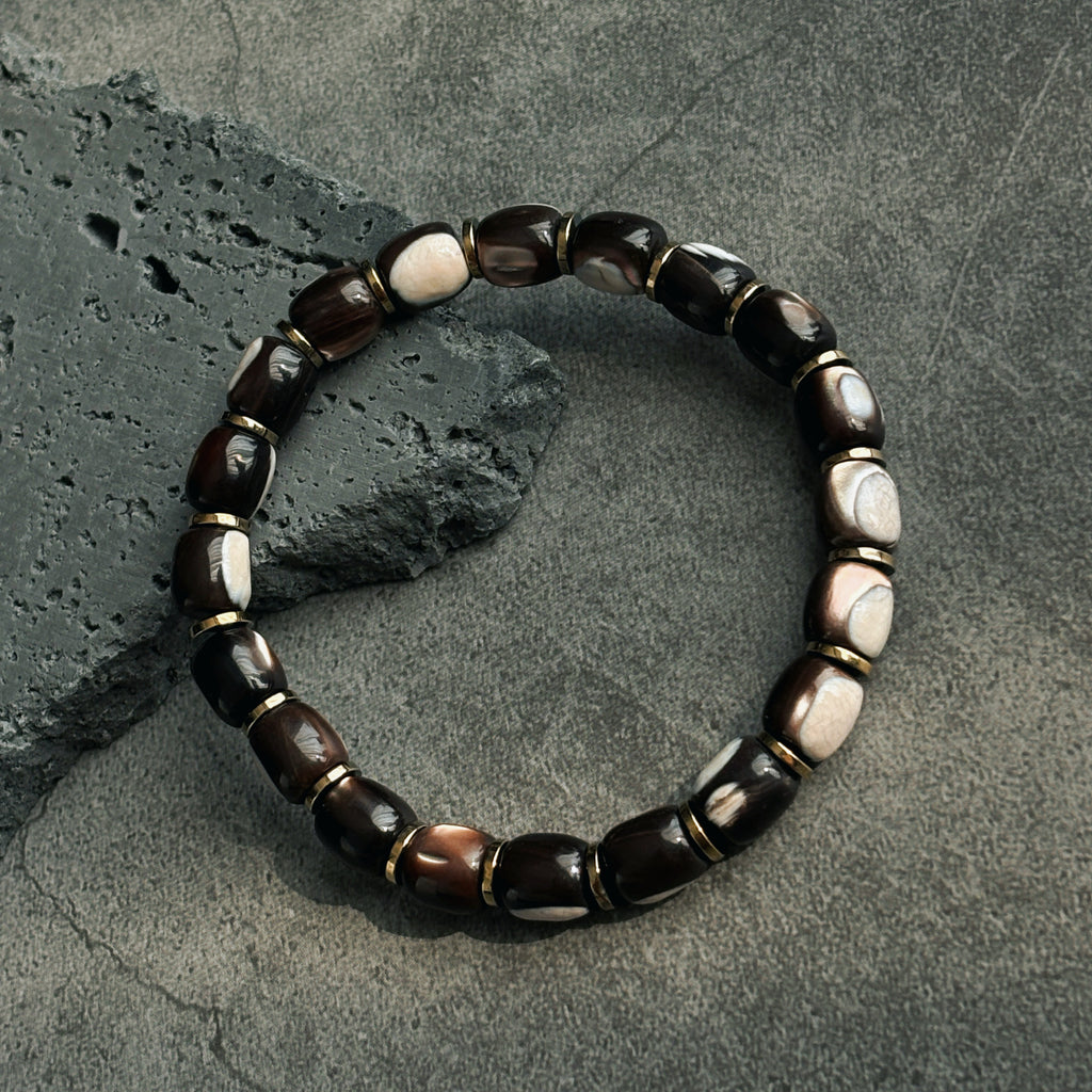 Night Tide Shell Grounding Bracelet