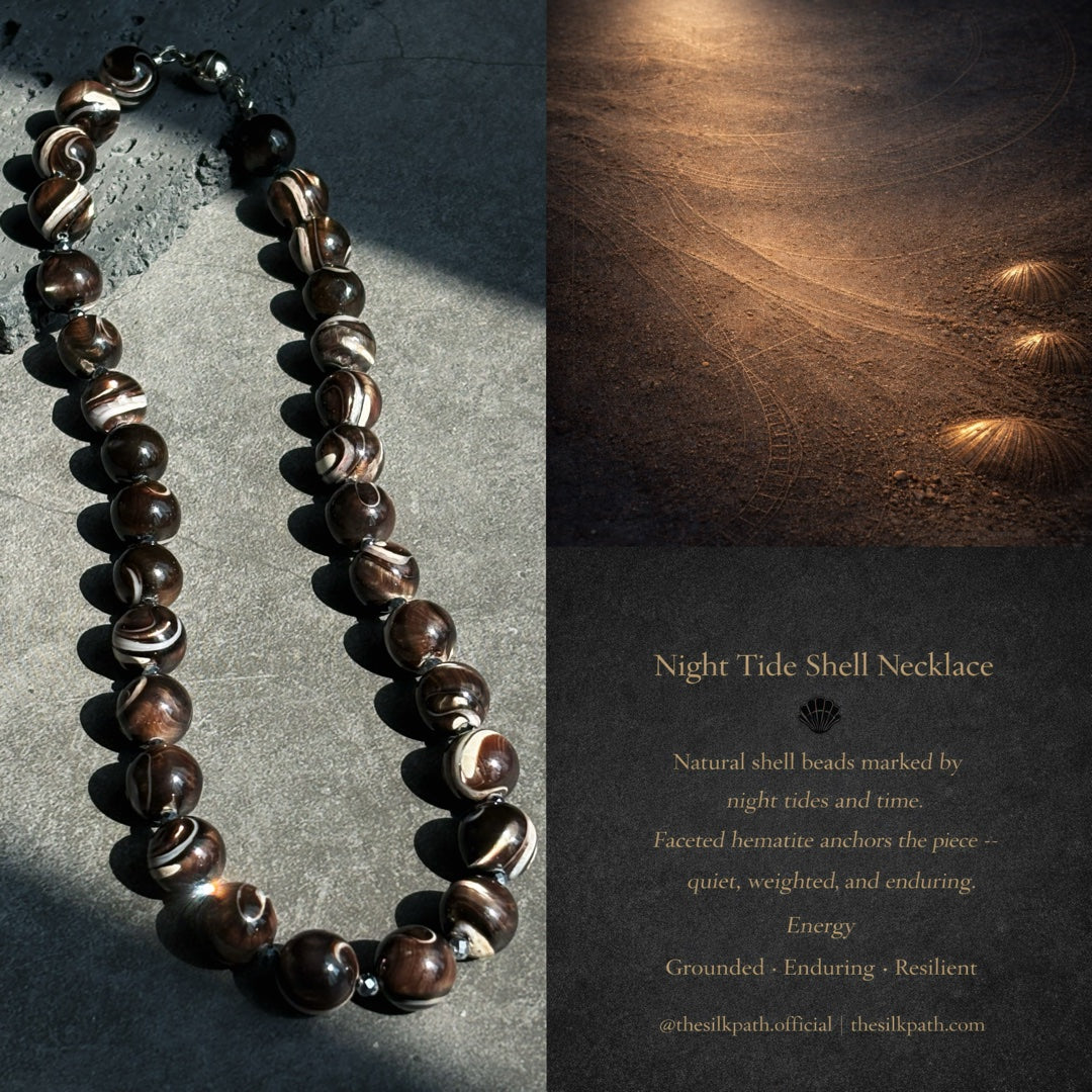 Night Tide Shell Grounding Necklace