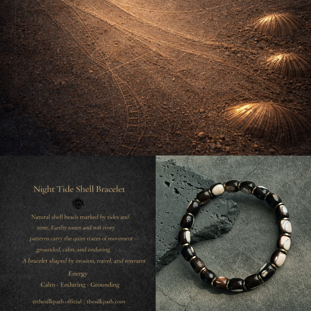 Night Tide Shell Grounding Bracelet