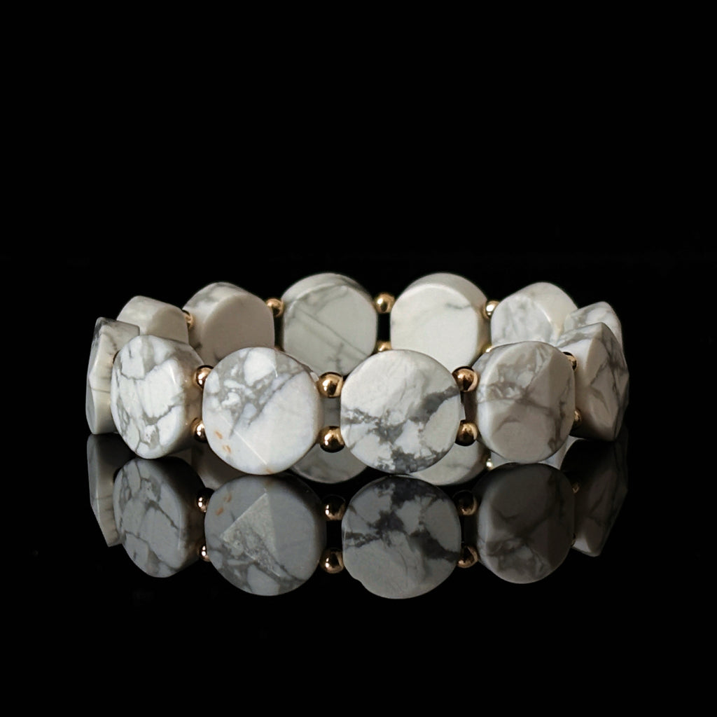 Healing Series Silent White Howlite Calm Bracelet