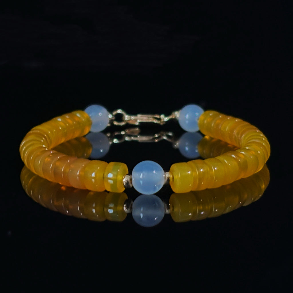 Healing Series Golden Aura Yellow Chalcedony Confidence Vitality Bracelet