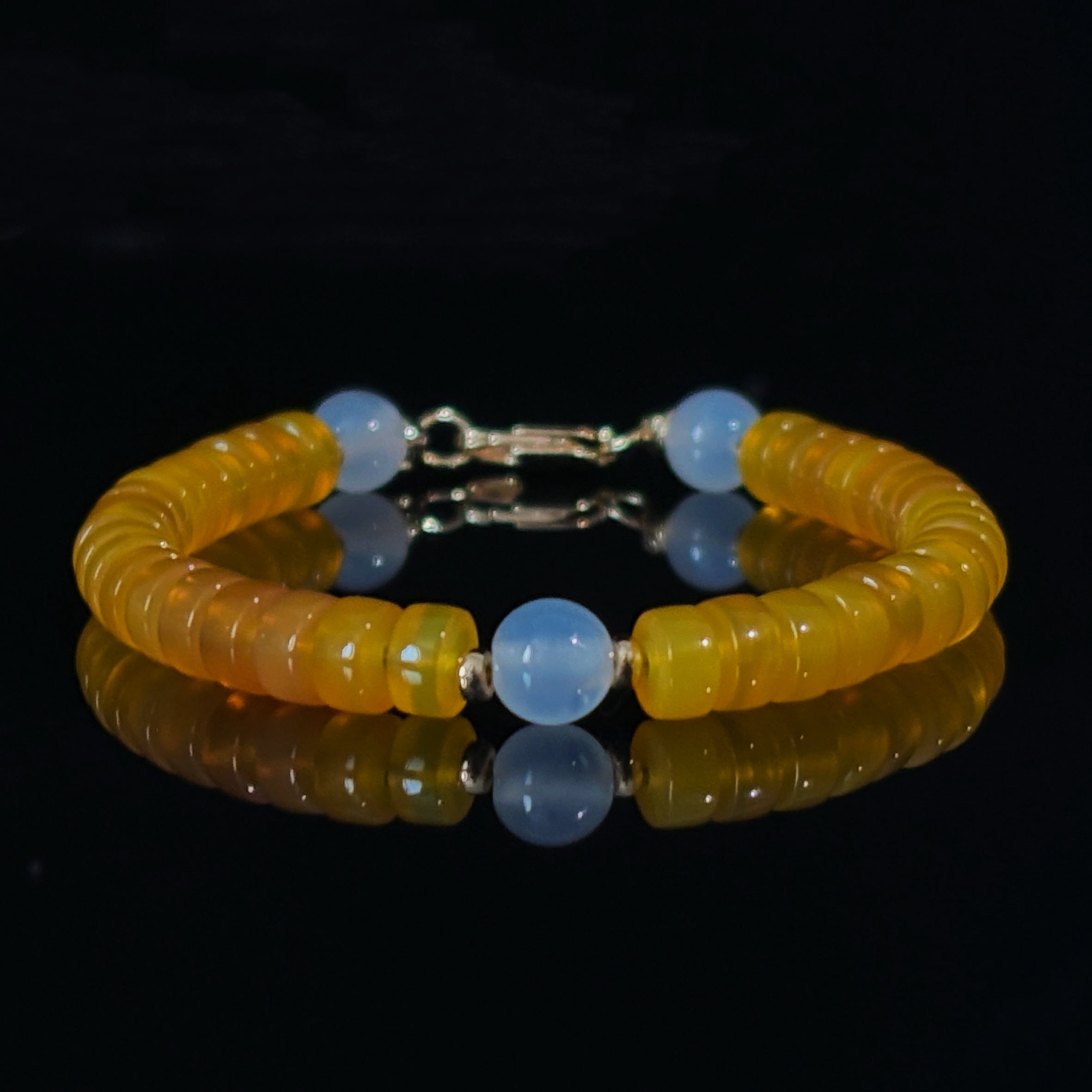 Healing Series Golden Aura Yellow Chalcedony Confidence Vitality Bracelet