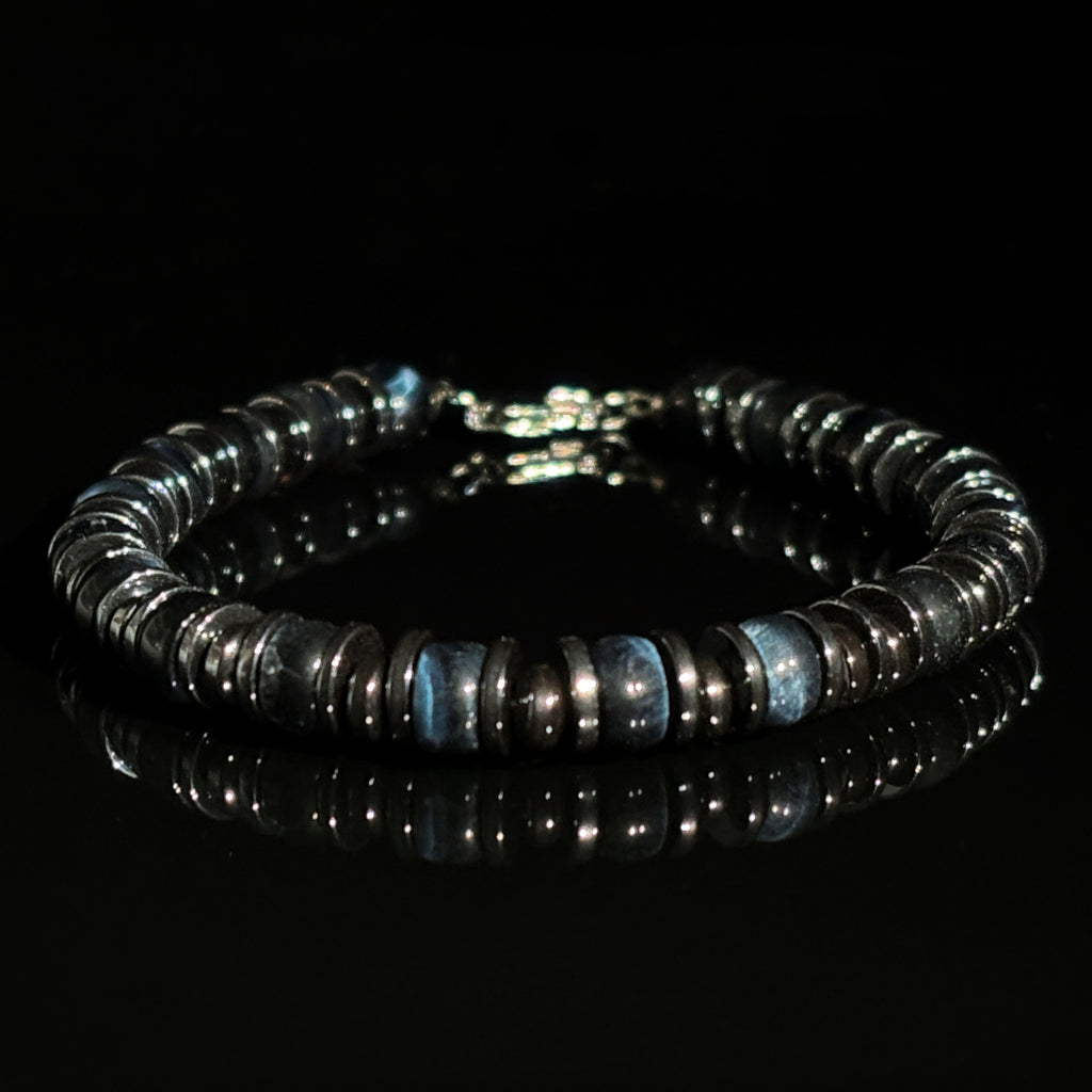 Sentinel Night Blue Tiger Eye Grounding Bracelet