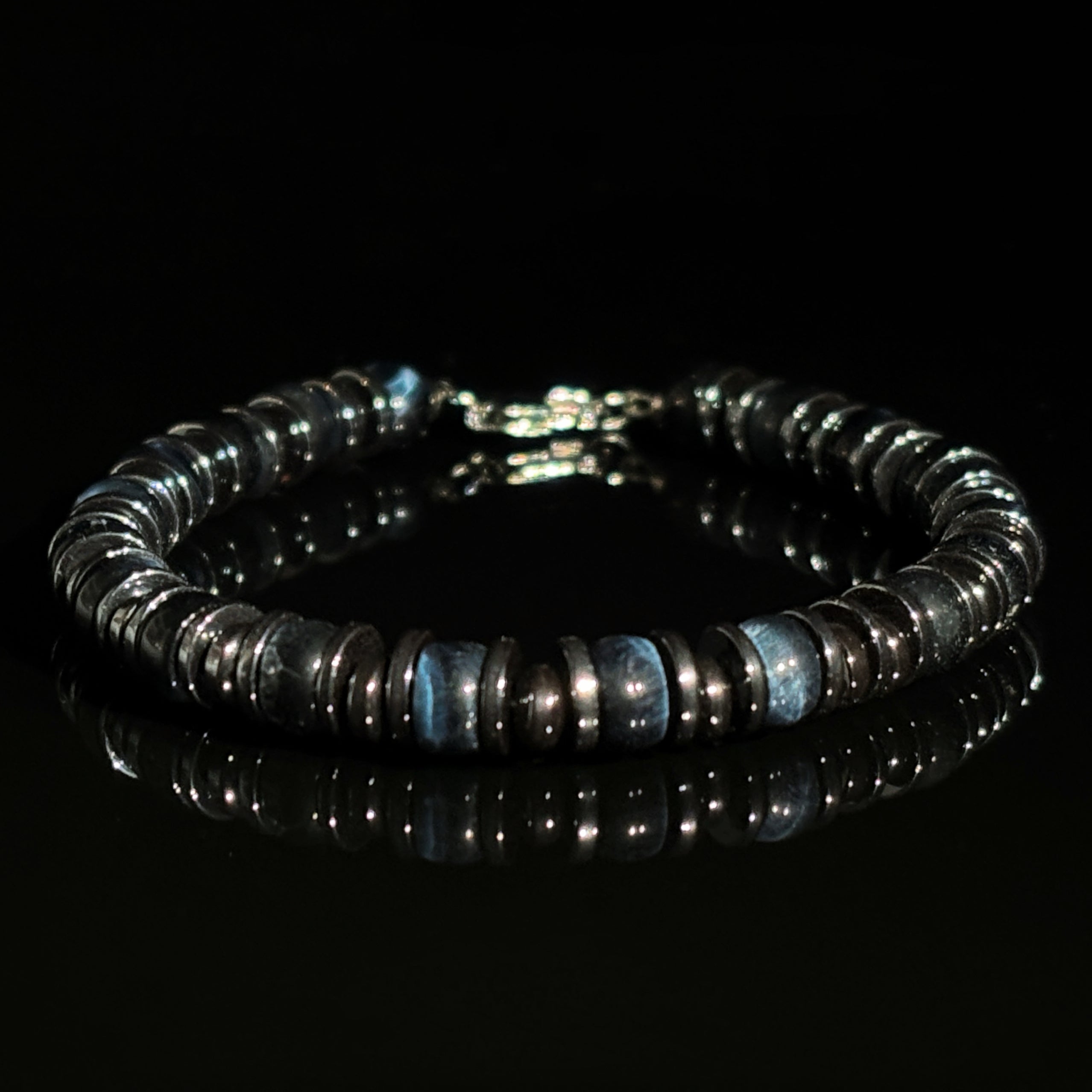 Sentinel Night Blue Tiger Eye Grounding Bracelet