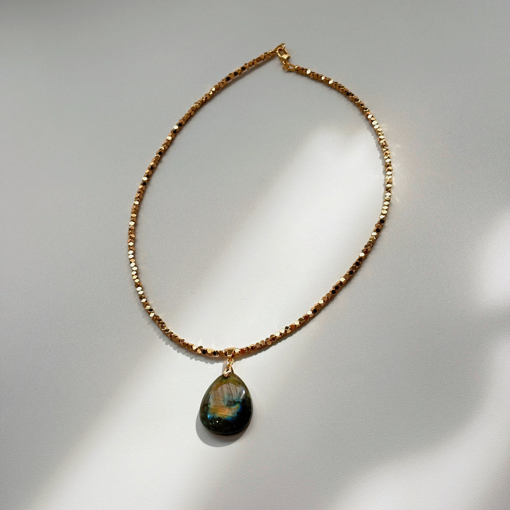 Moonlit Core Labradorite Pendant Necklace