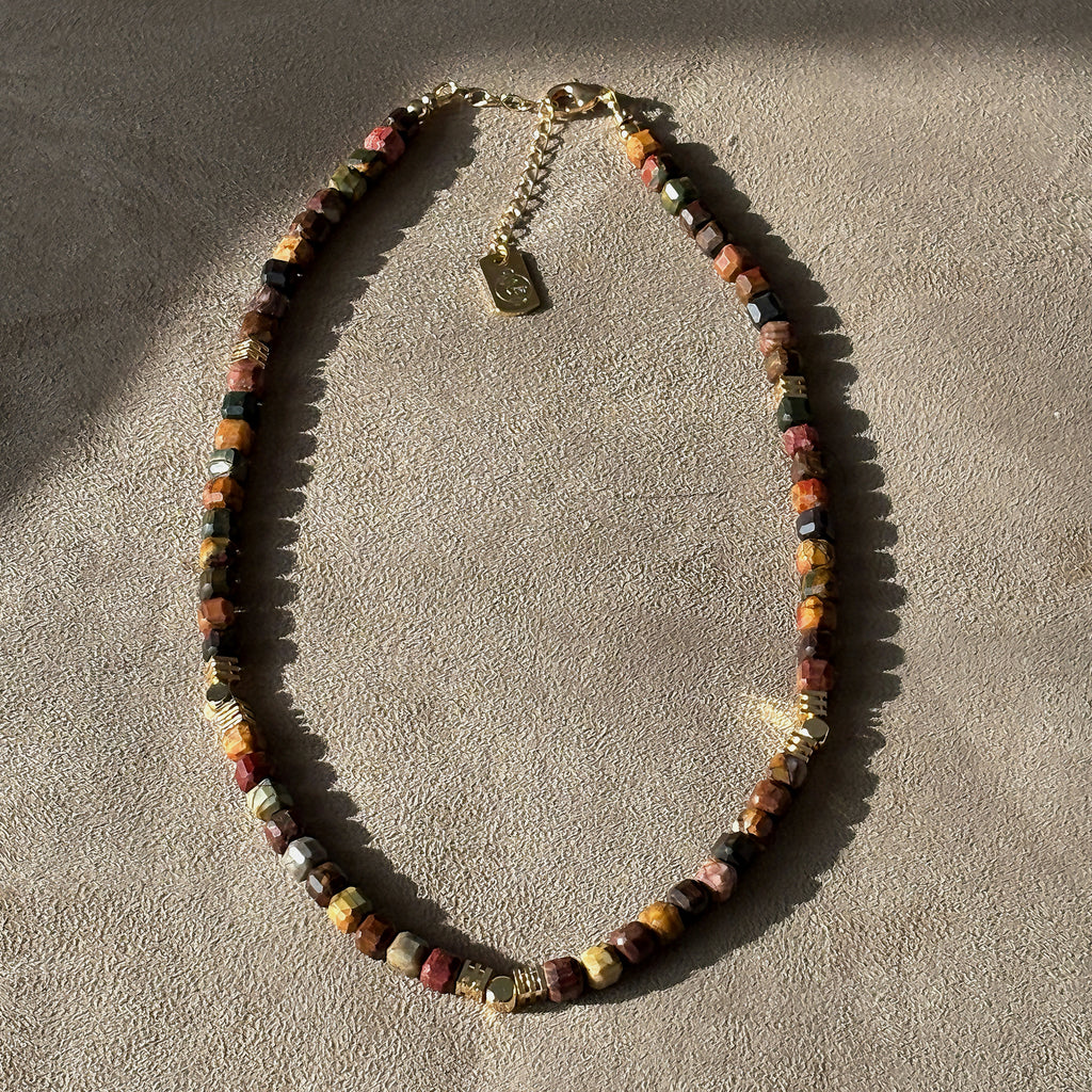 Silk Road Relic Whispering Earth Picasso Jasper Grounding Necklace