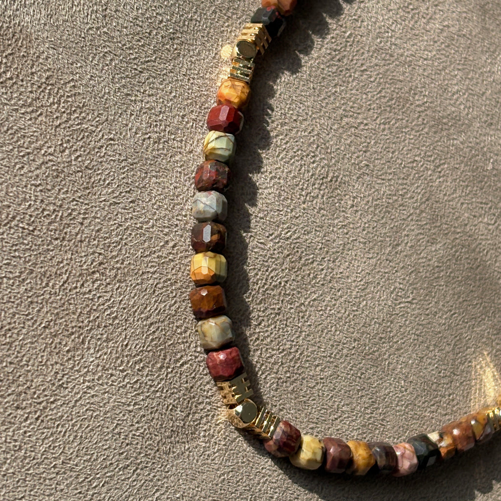 Silk Road Relic Whispering Earth Picasso Jasper Grounding Necklace
