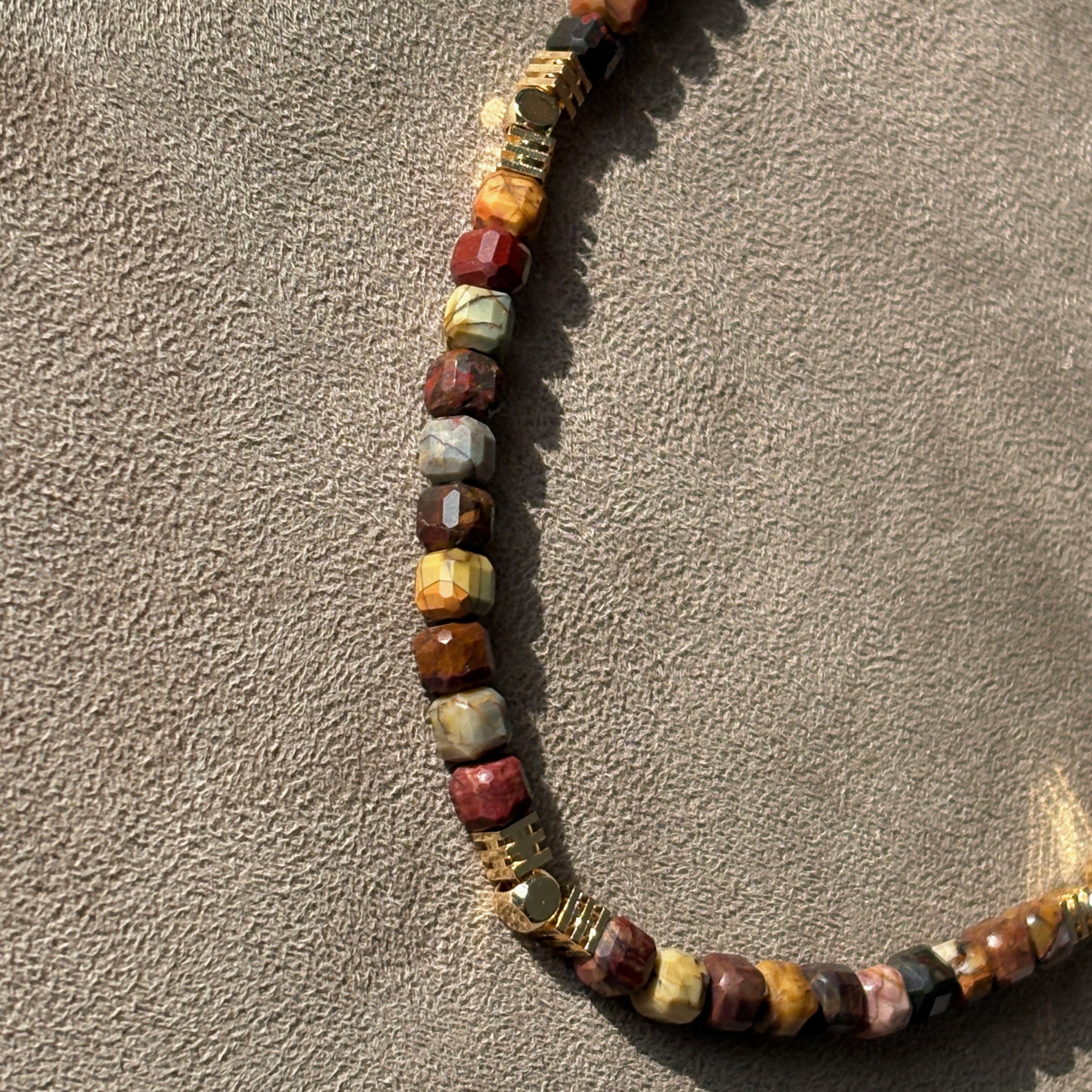 Silk Road Relic Whispering Earth Picasso Jasper Grounding Necklace