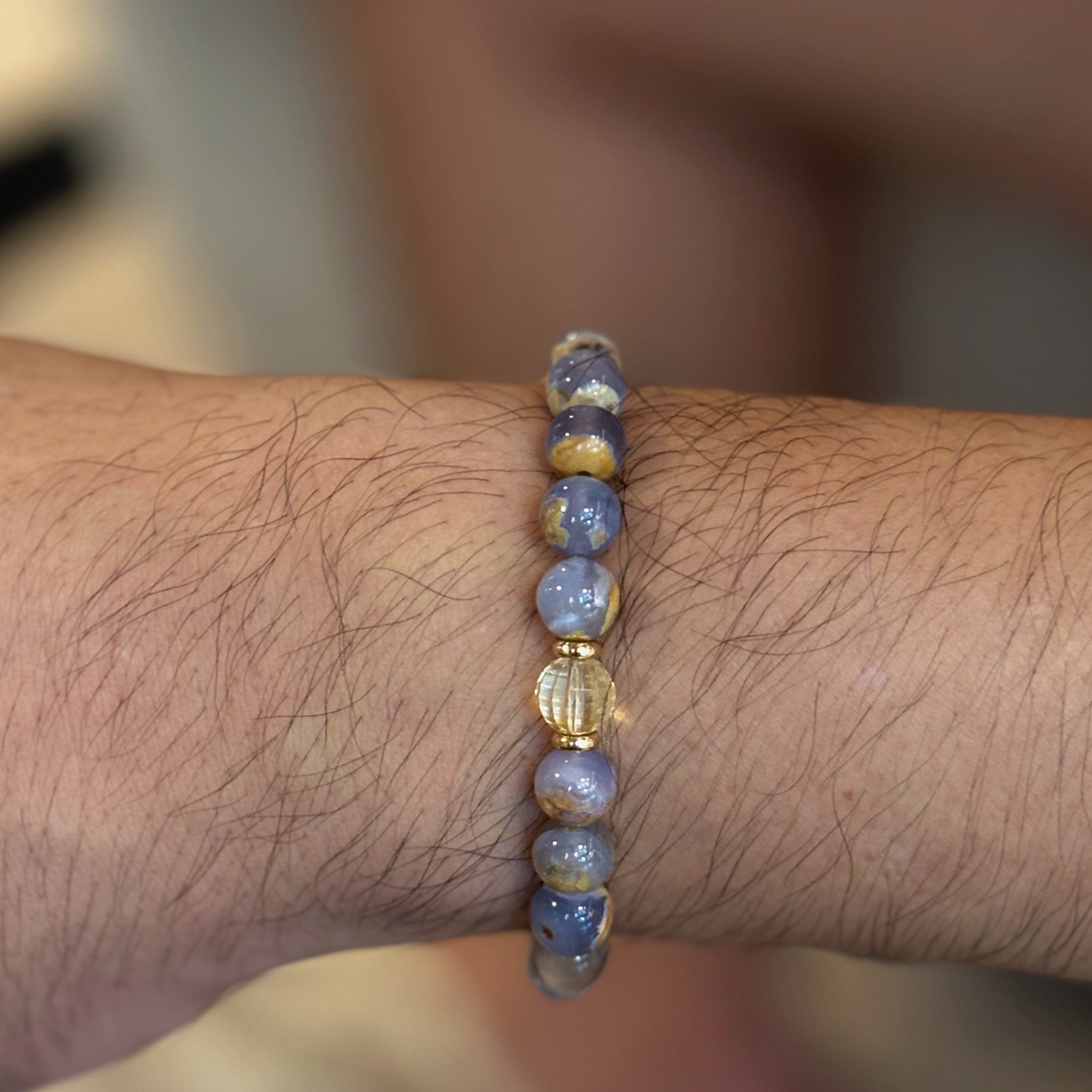 Silk Road Relic Forgotten Palmyra Chalcedony Citrine Bracelet