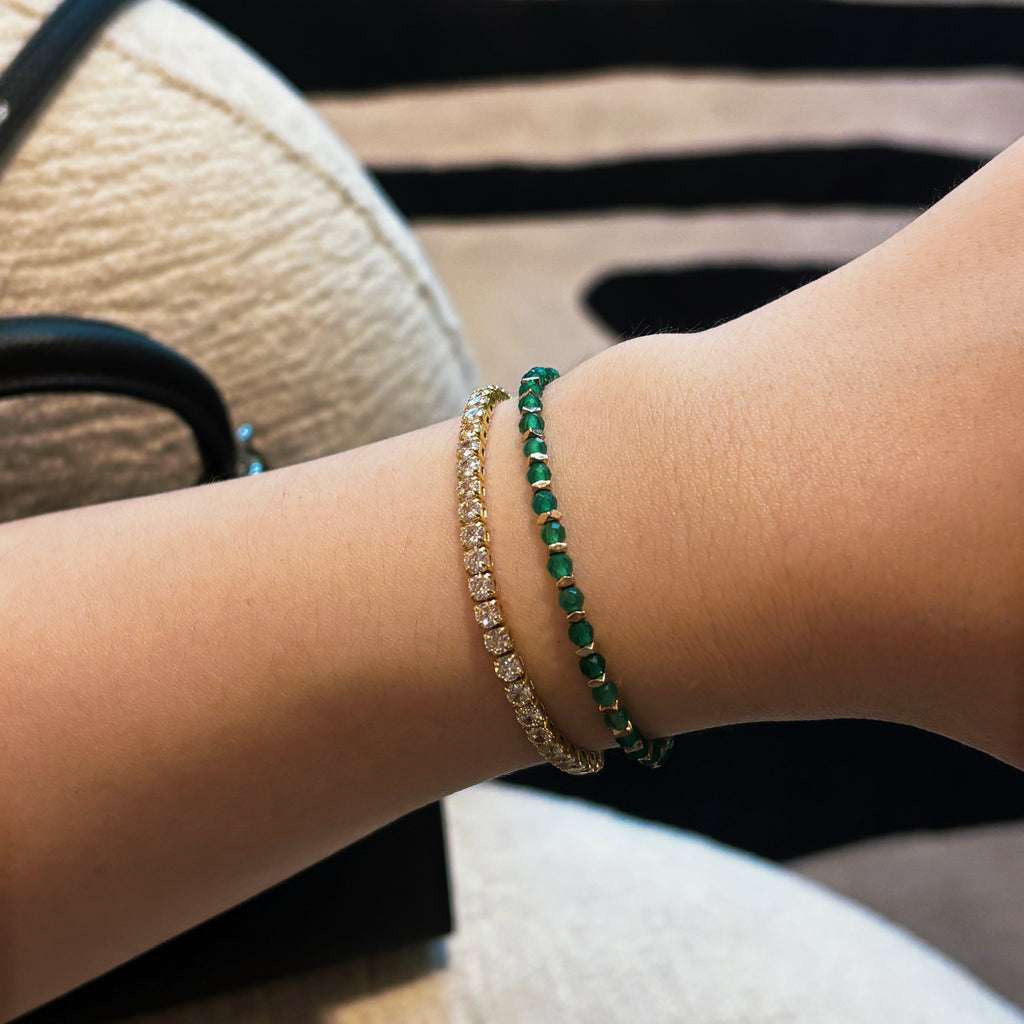 Healing Series Verdant Heart Green Agate Hematite Self Love Bracelet