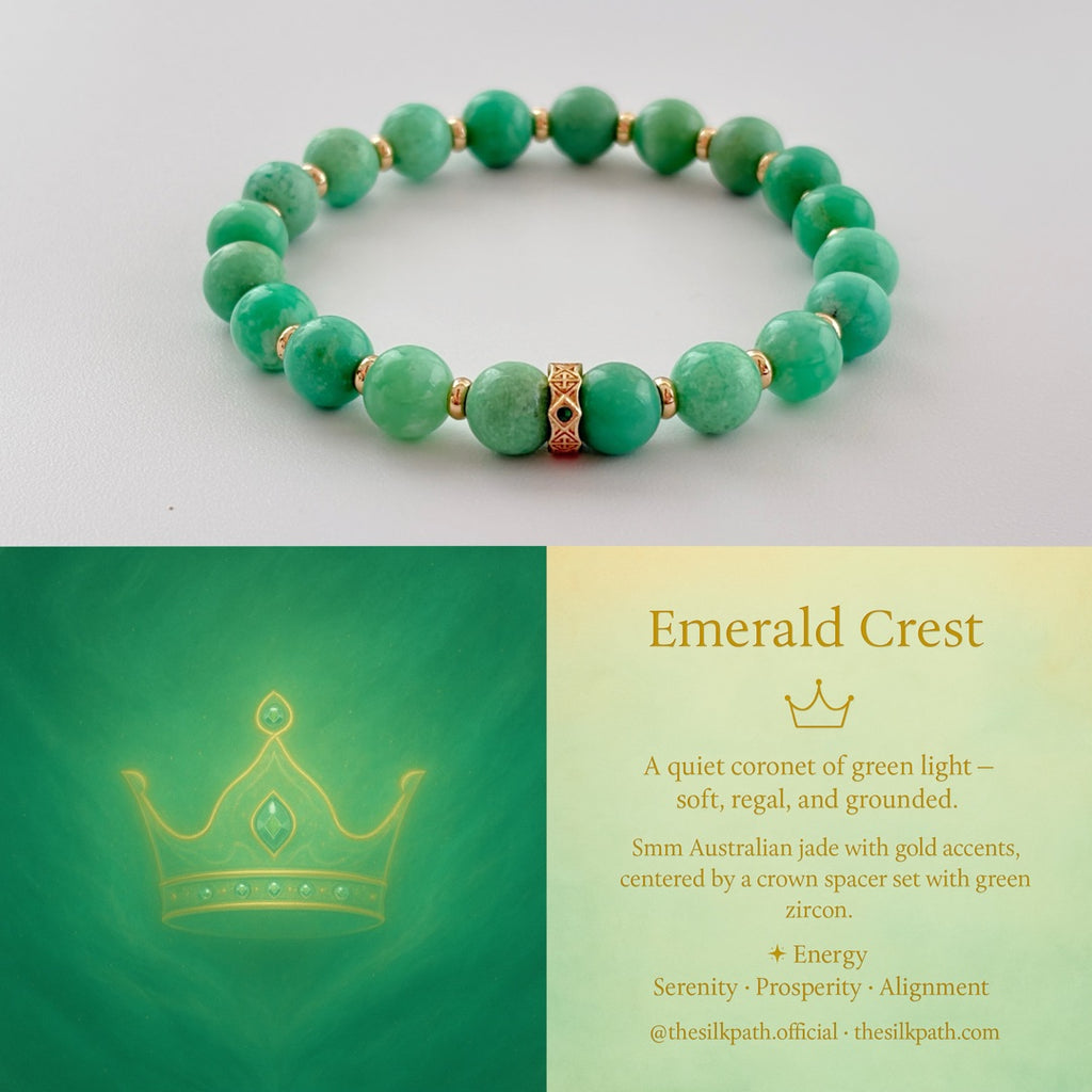 Emerald Crest Australian Jade Prosperity Bracelet
