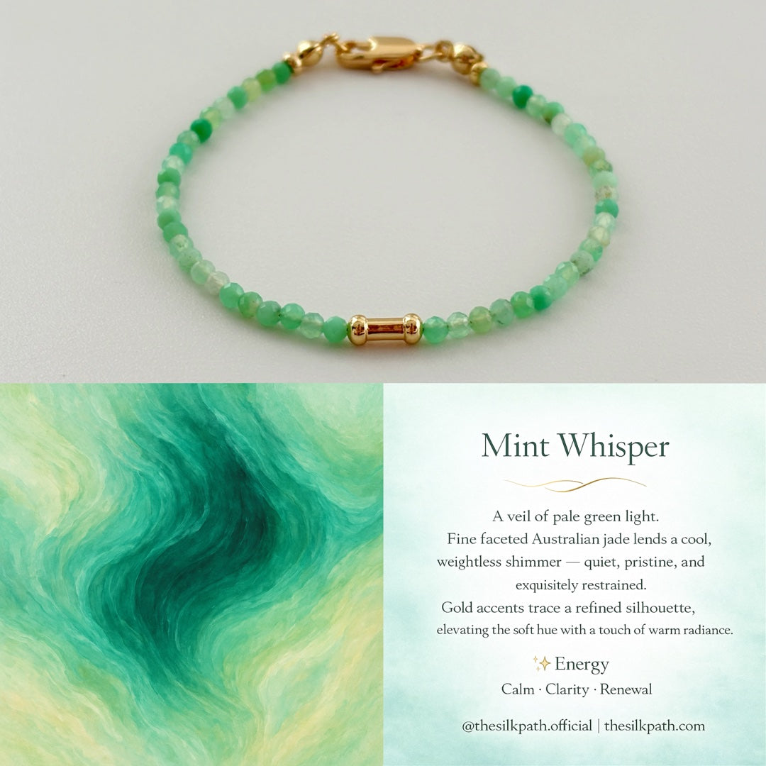 Mint Whisper Australian Jade Renewal Bracelet