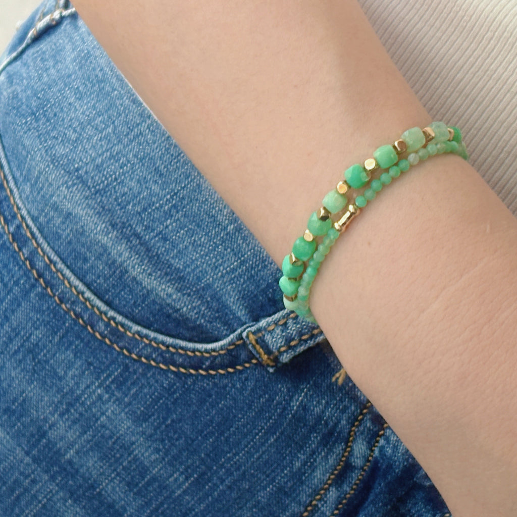 Mint Whisper Australian Jade Renewal Bracelet