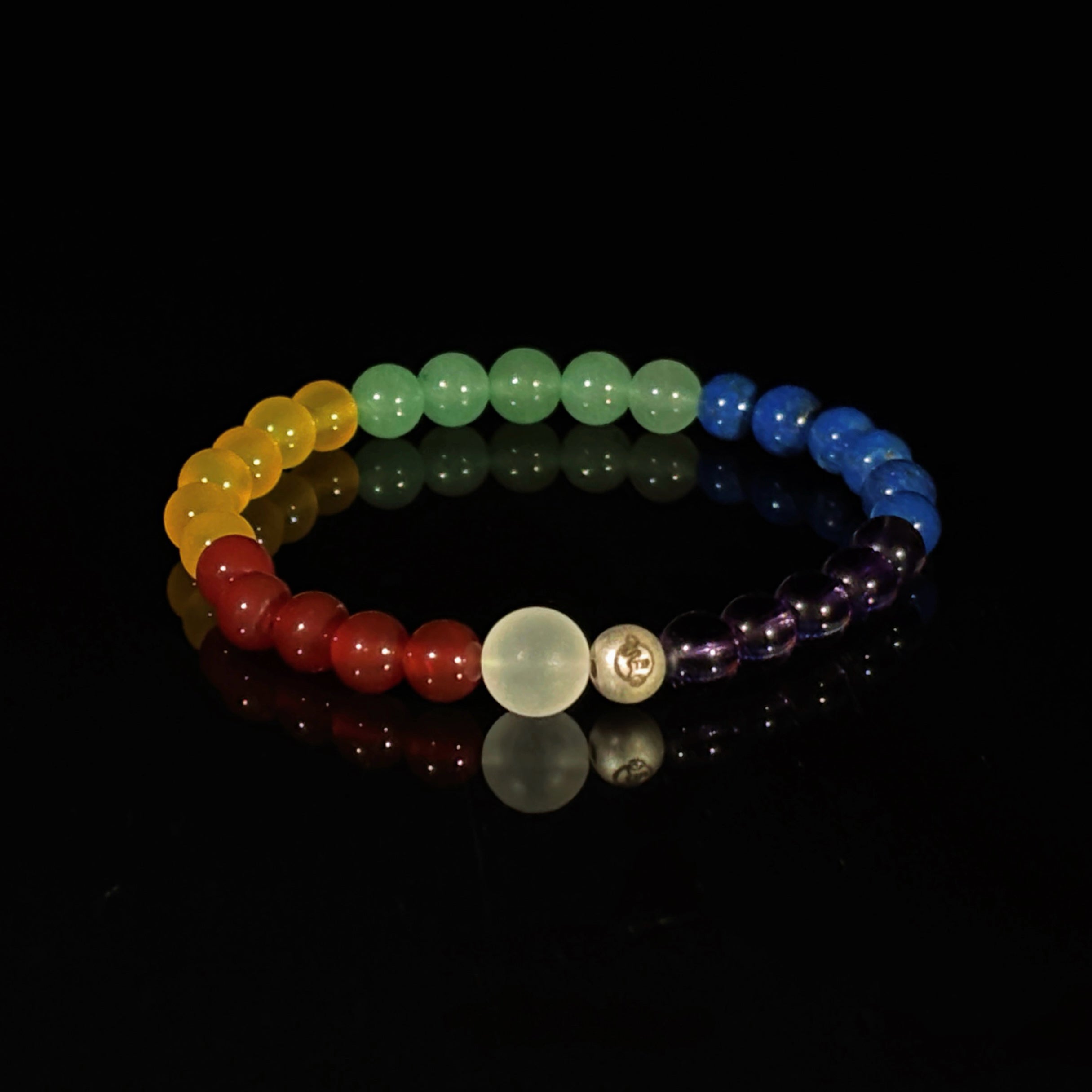 Rainbow colored gemstones Inclusive Bracelet