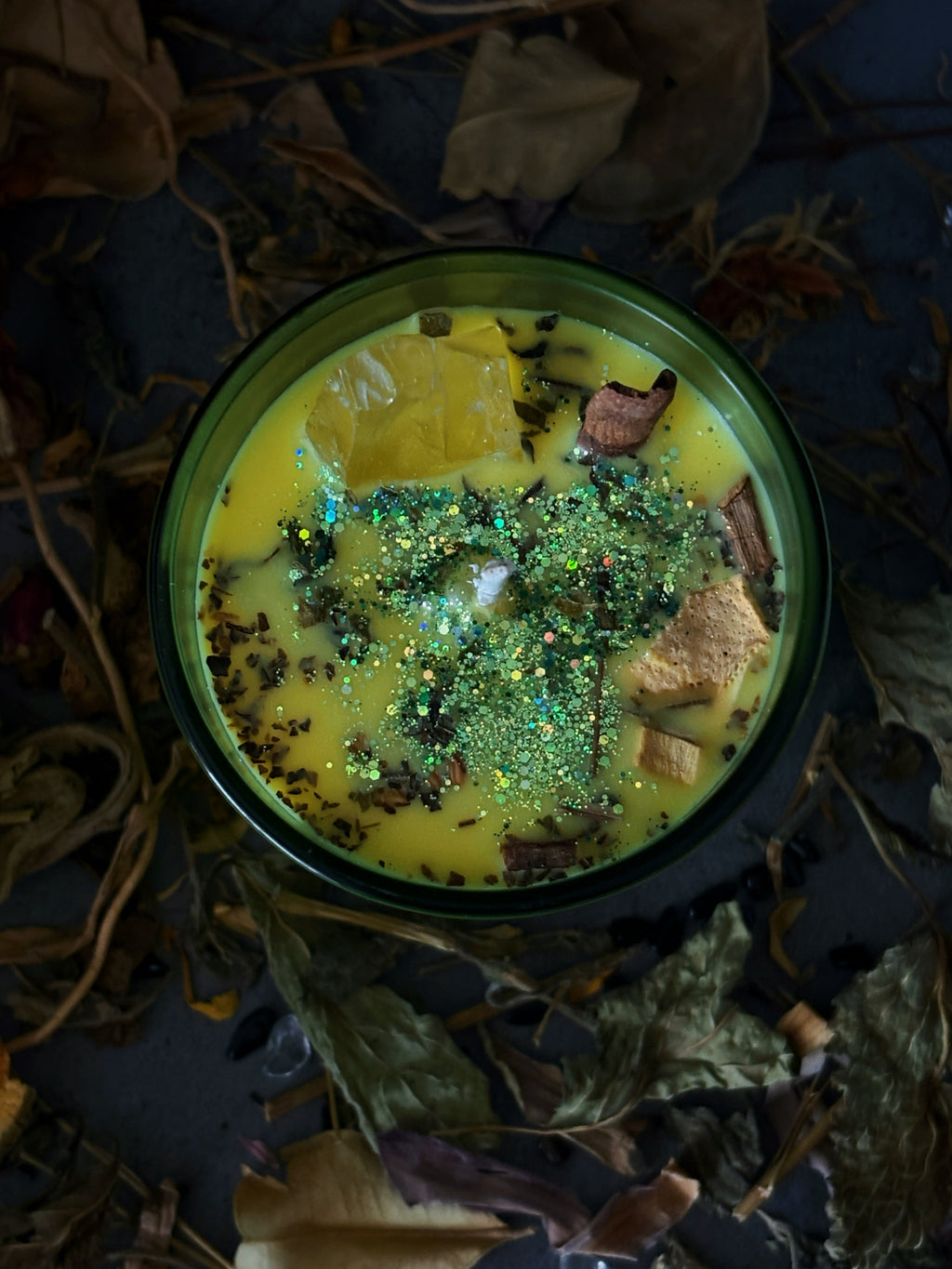 Golden Rain Candle Wealth & Flow