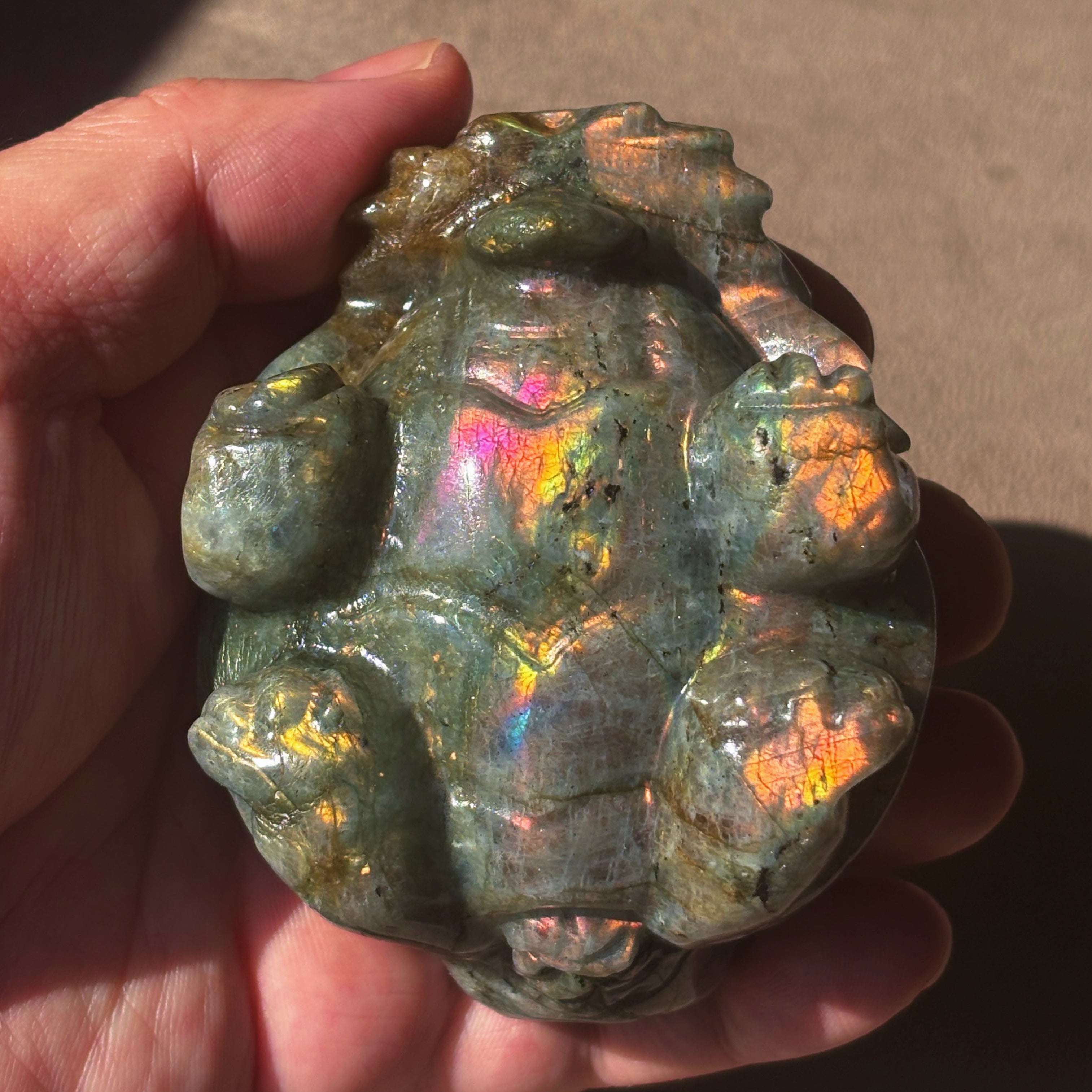 Feng Shui Guardians Labradorite Dragon Turtle Feng Shui Prosperity Statue