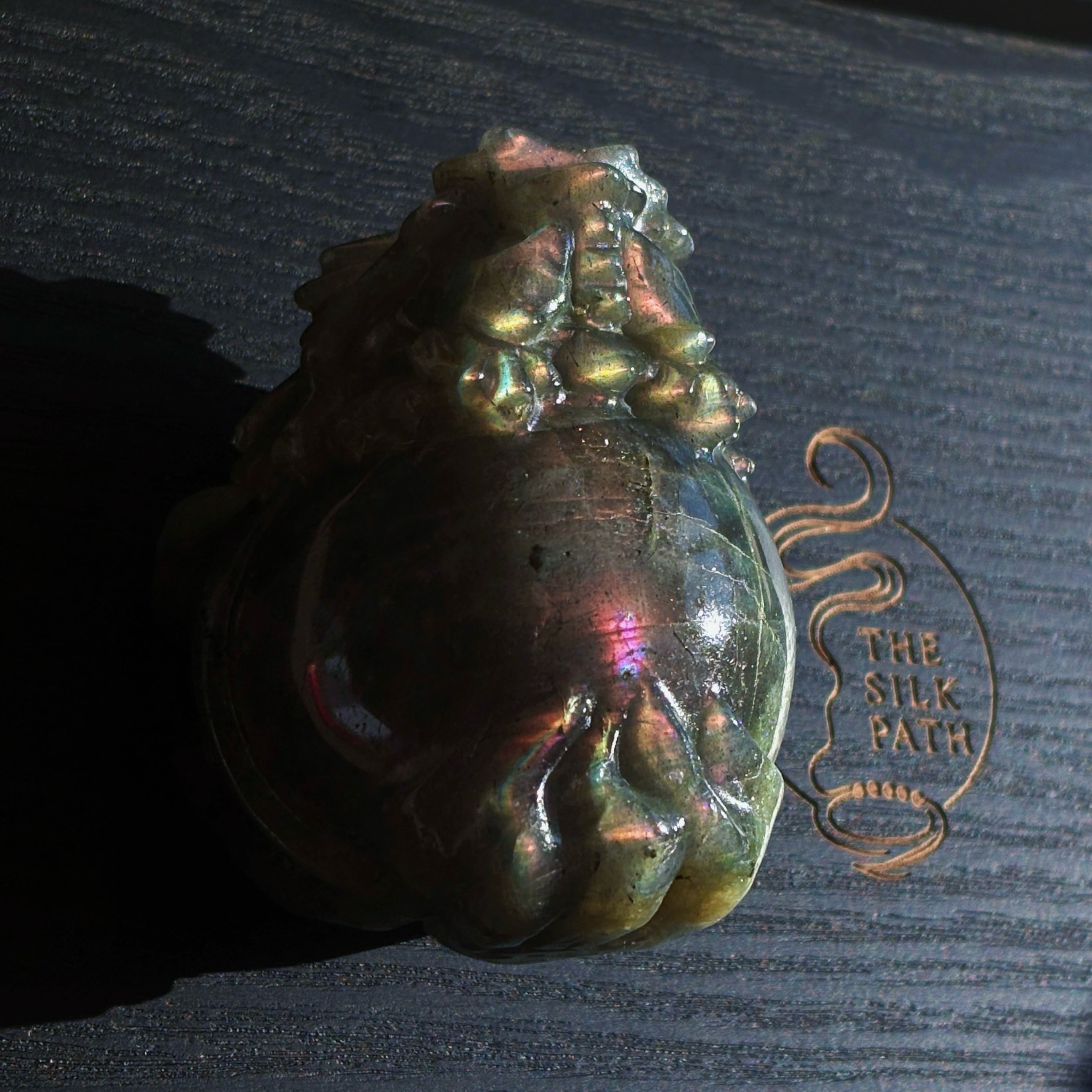 Feng Shui Guardians Labradorite Dragon Turtle Feng Shui Protection Statue