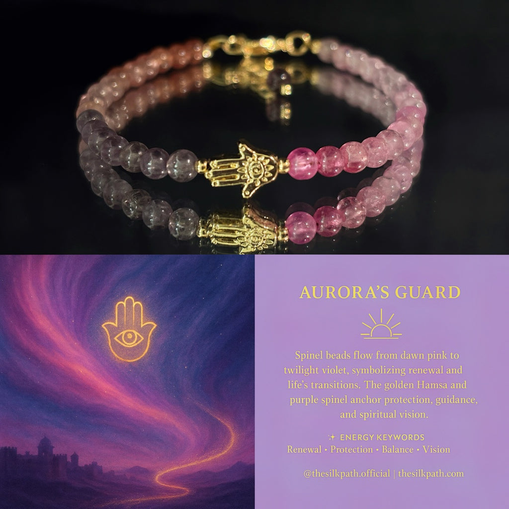 Aurora’s Guard Spinel beads Spiritual insight Bracelet