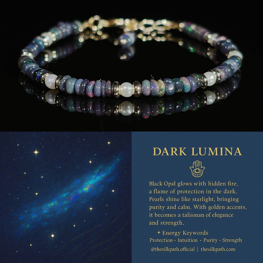 Dark Lumina Black Opal Intuition Bracelet