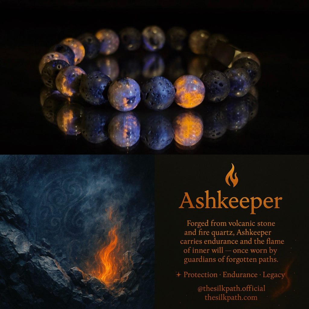 Ashkeeper Volcanic Stone Fire Quartz Willpower Bracelet