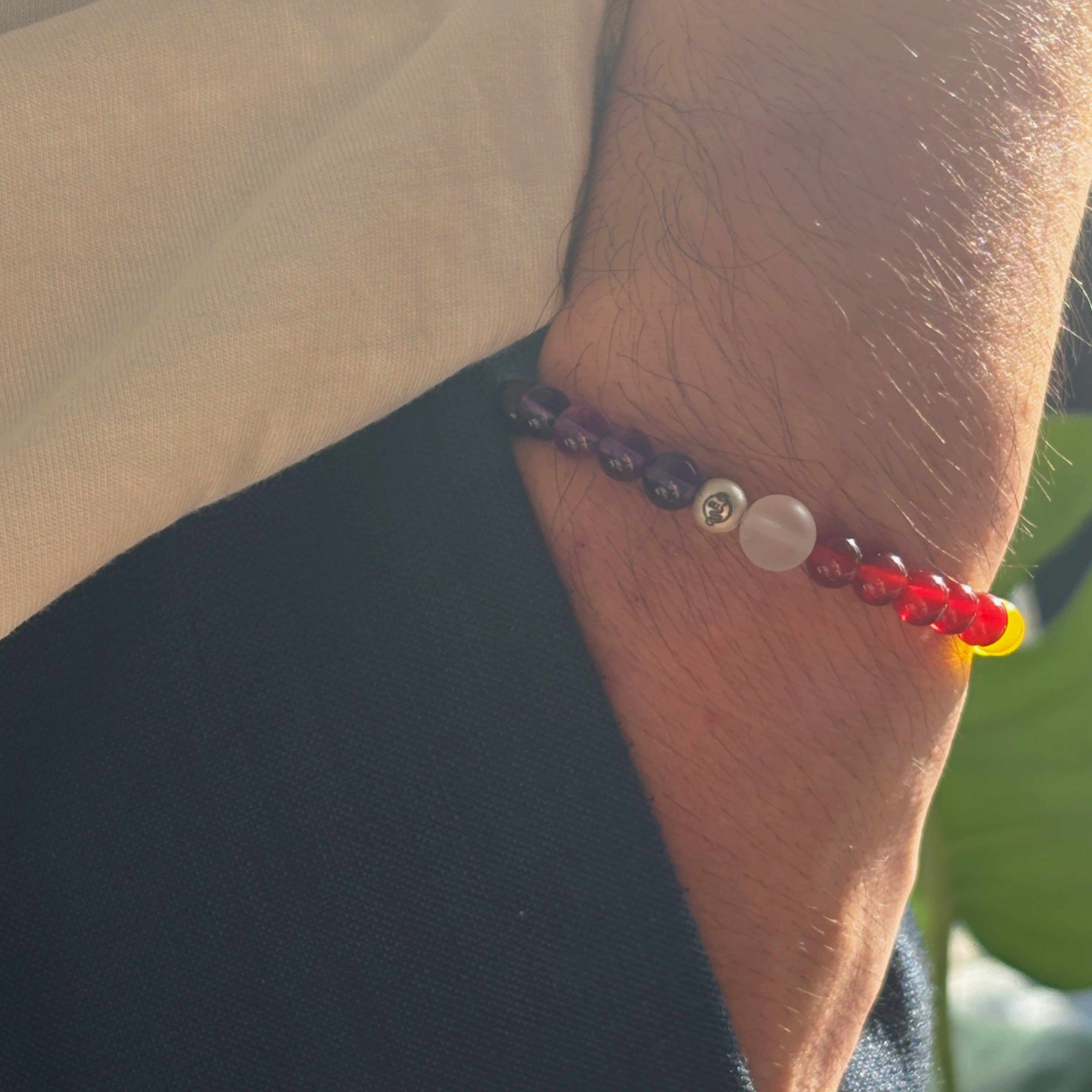 Rainbow colored gemstones Inclusive Bracelet