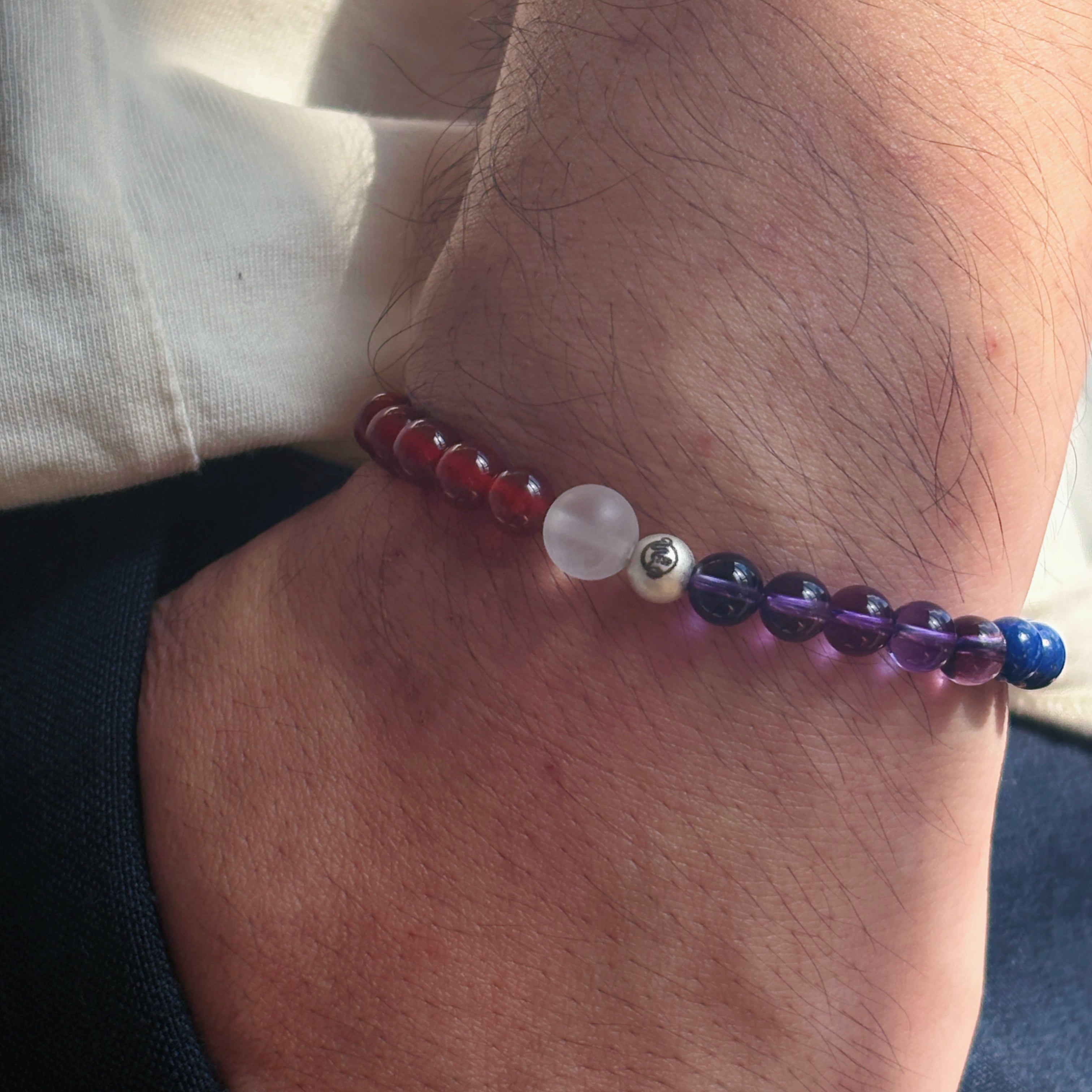 Rainbow colored gemstones Inclusive Bracelet