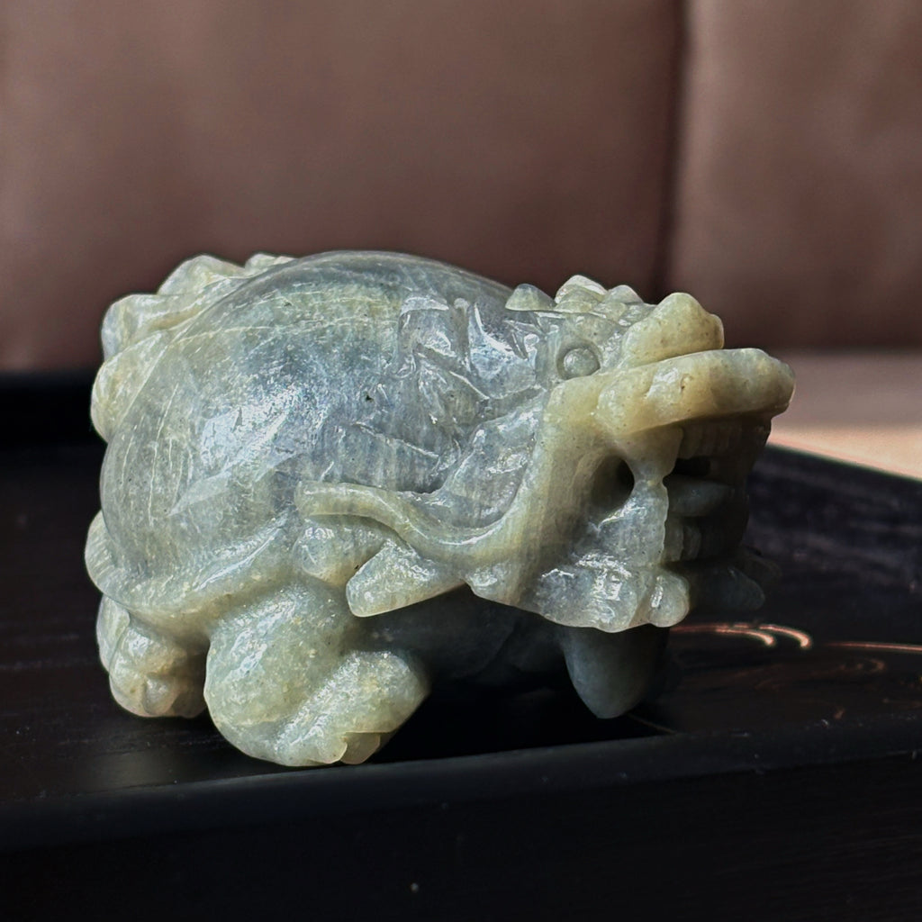 Feng Shui Guardians Labradorite Dragon Turtle Feng Shui Prosperity Statue