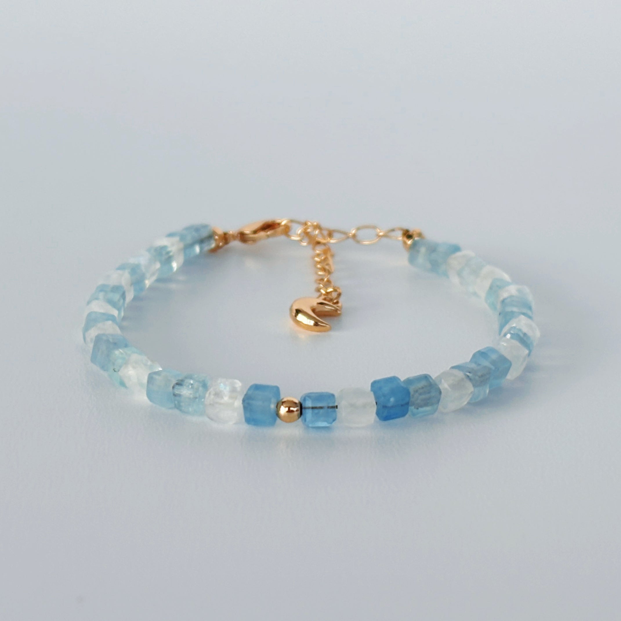 Moonlit Voice Blue Moonstone  Expression Bracelet
