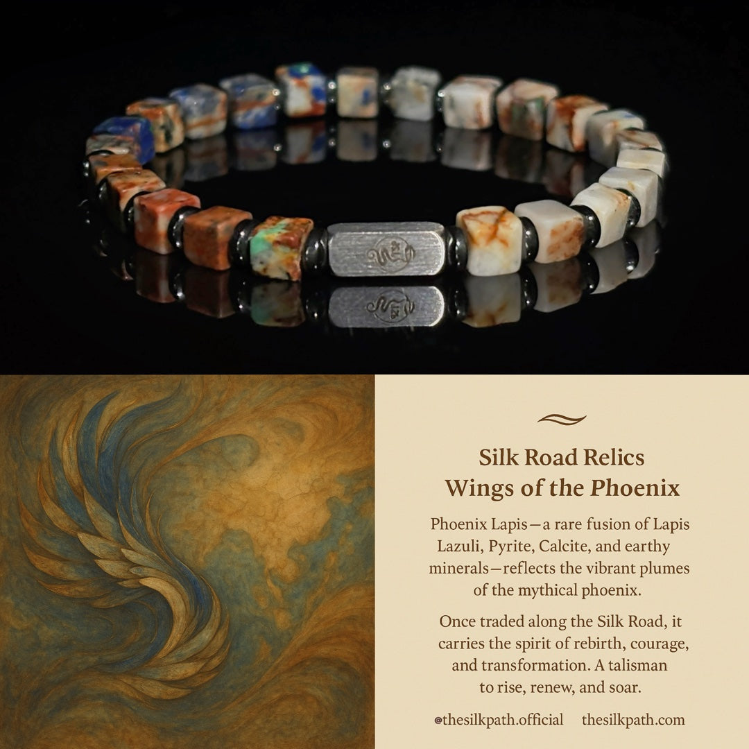 Wings of the Phoenix Lapis Renewal Bracelet
