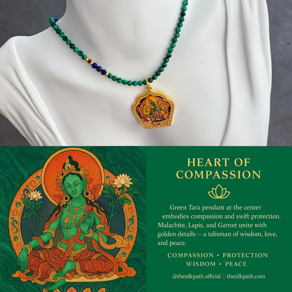 Heart of Compassion Malachite Necklace