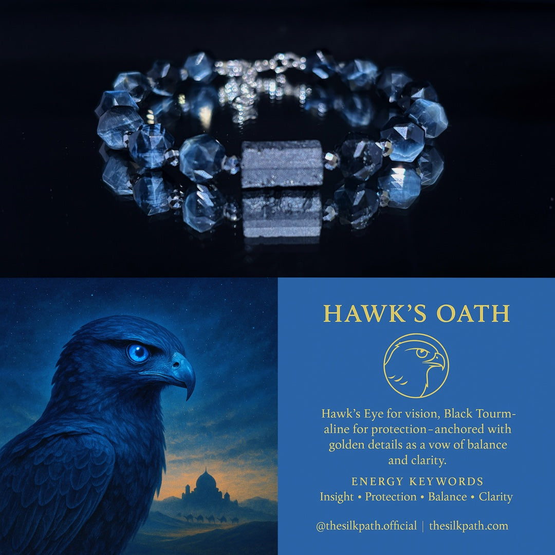 Hawk’s Oath Blue Tiger’s Eye Bracelet