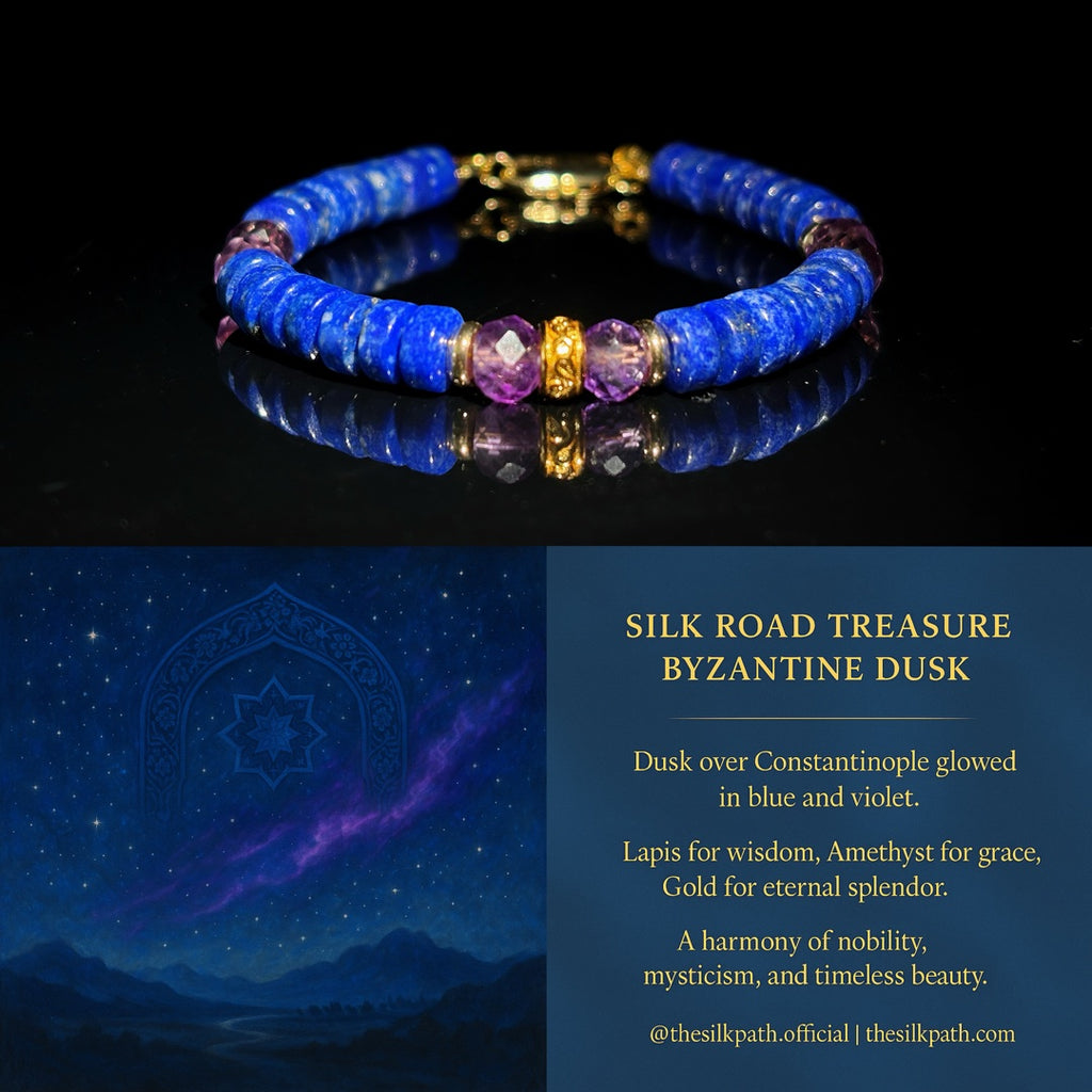 Byzantine Dusk Lapis Lazuli Amethyst Wisdom bracelet