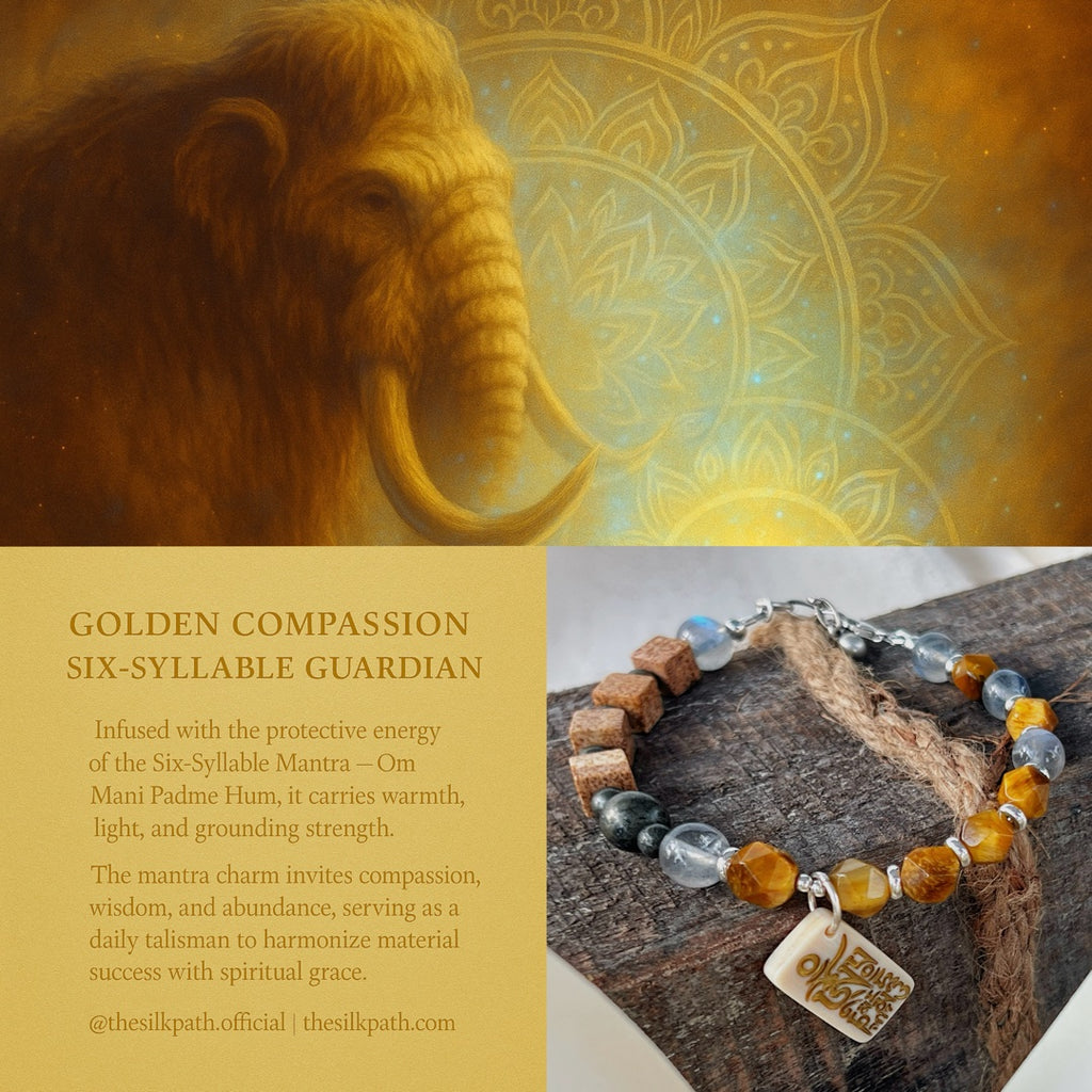 Golden Compassion Six-Syllable Wisdom Compassion bracelet