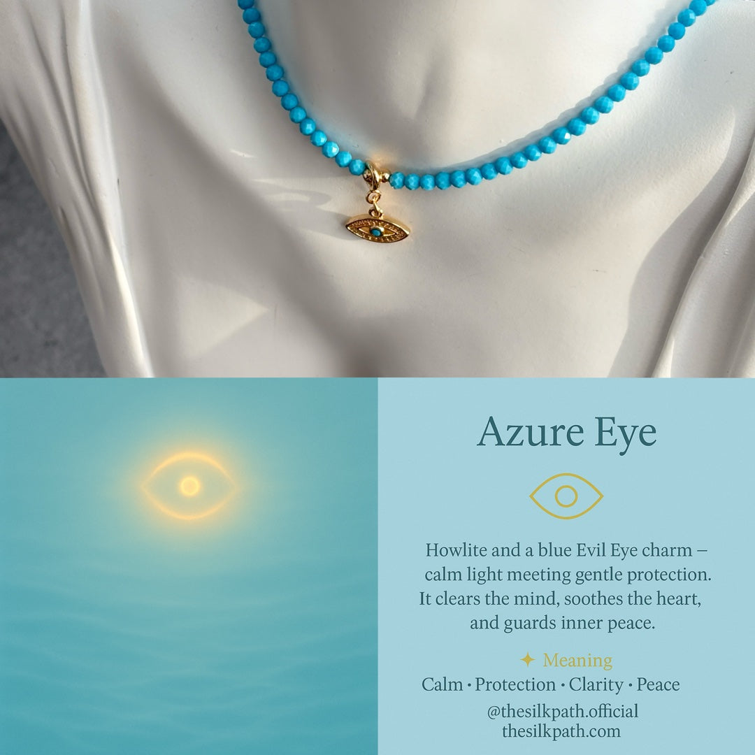Azure Eye Howlite Evil Eye Protection Peace Balance
