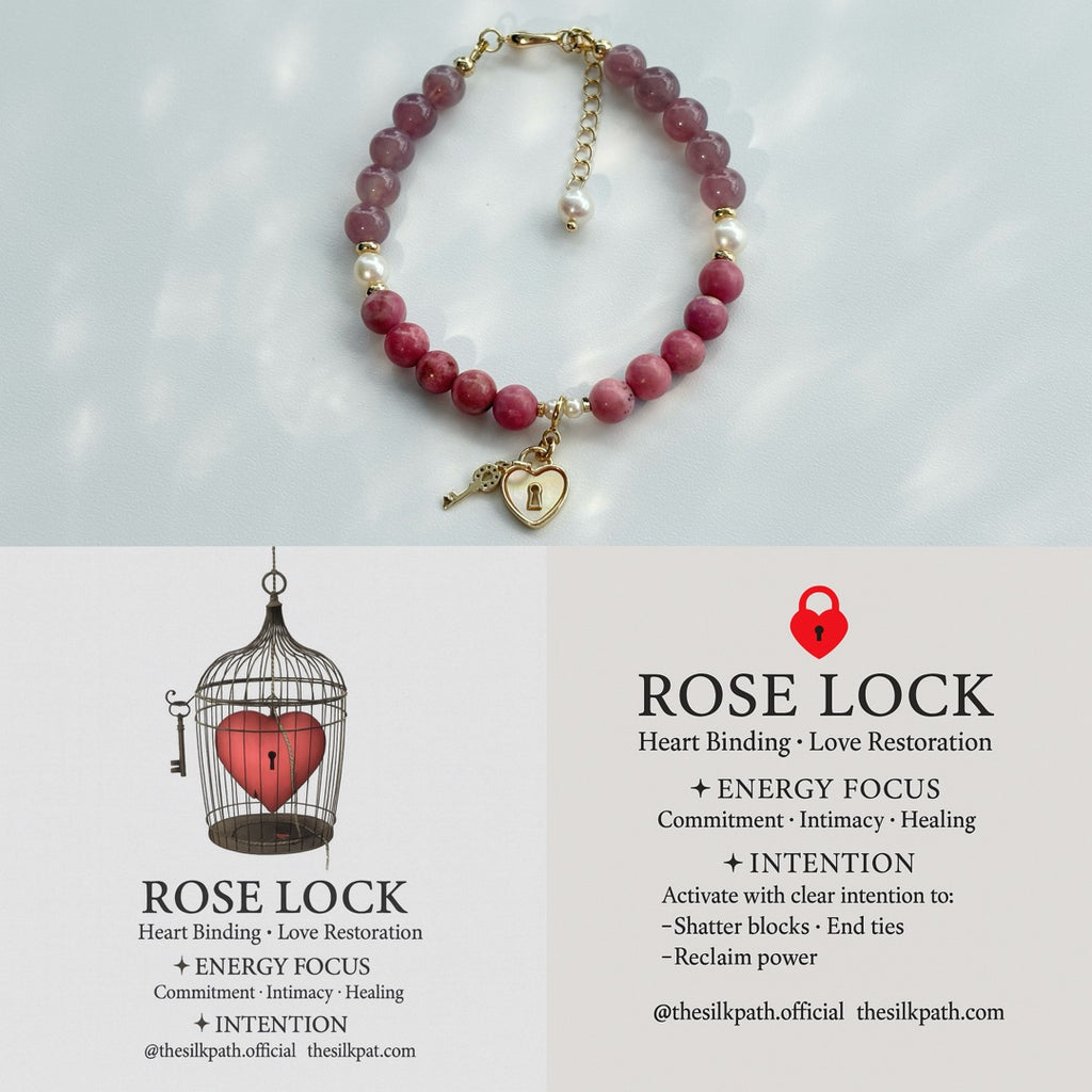 Rose Lock Rhodonite Rose Quartz Affection Bracelet