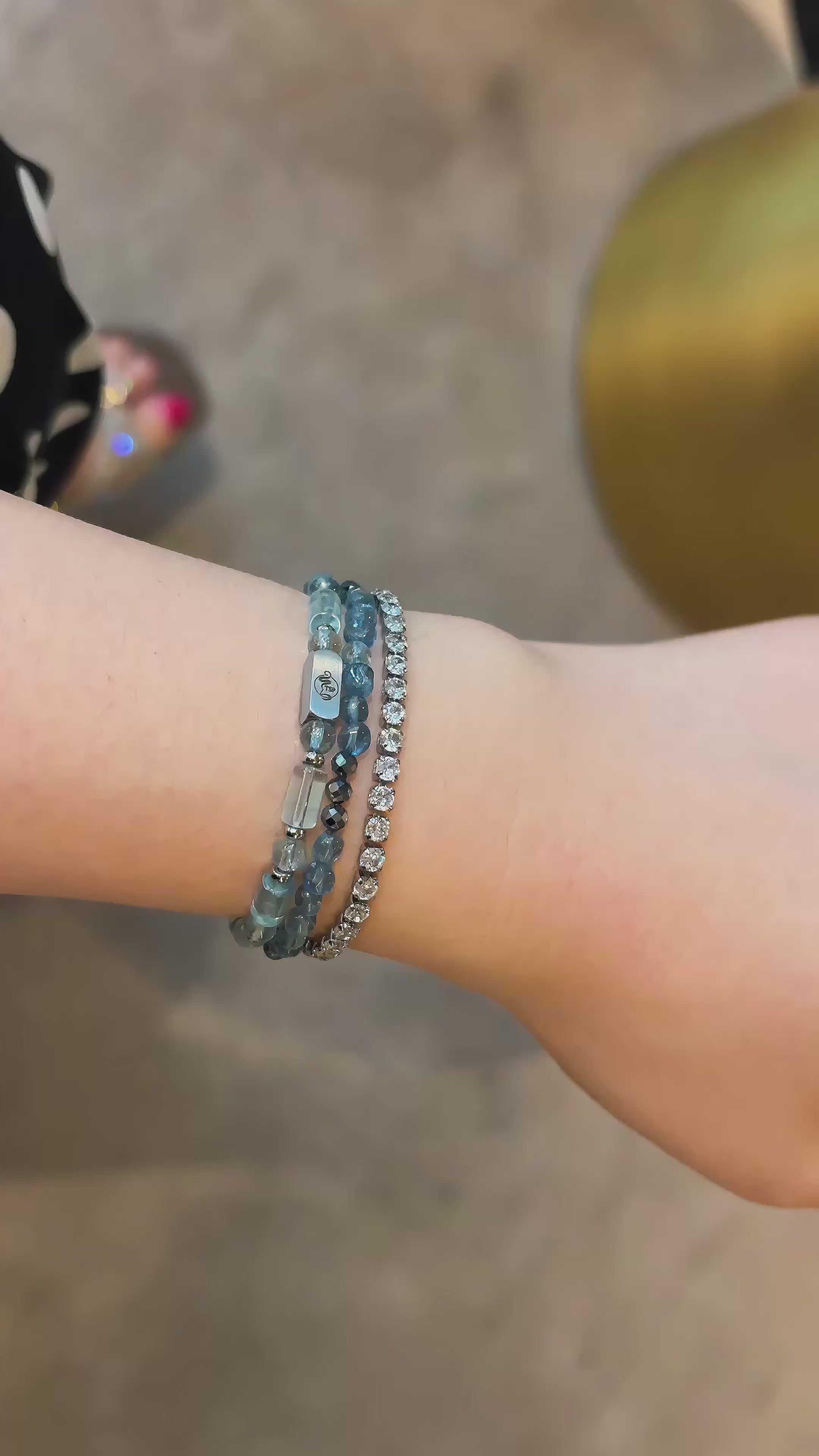 Healing Series Blue Axis Aquamarine Calm Bracelet