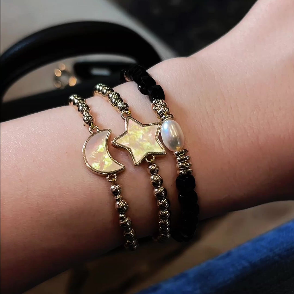 Magic Series Abalone Shell Gemstone Charm Bracelet