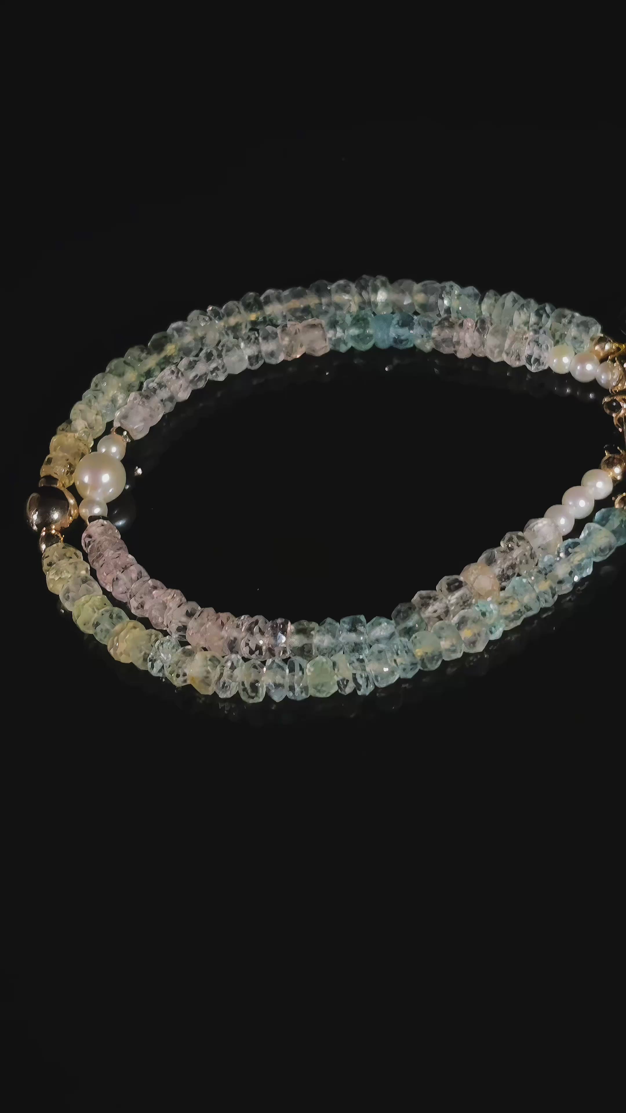 Luminous Bound by Light Eternal Vow Morganite Couple Bracelets
