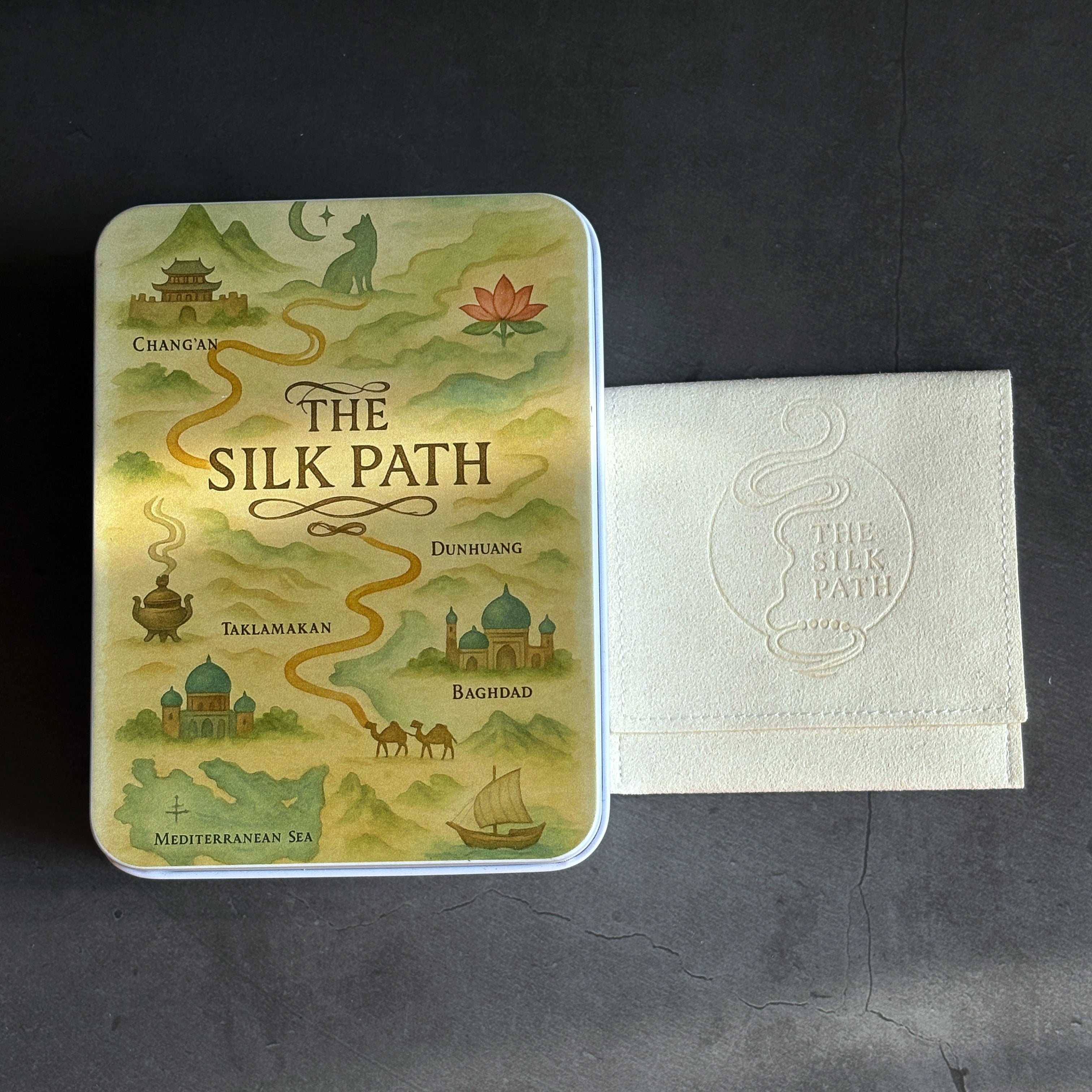 Bracelet with Silk Path gift box packaging